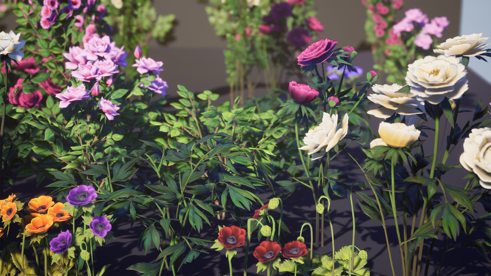 Flowers Pack Low-poly 3D model_18