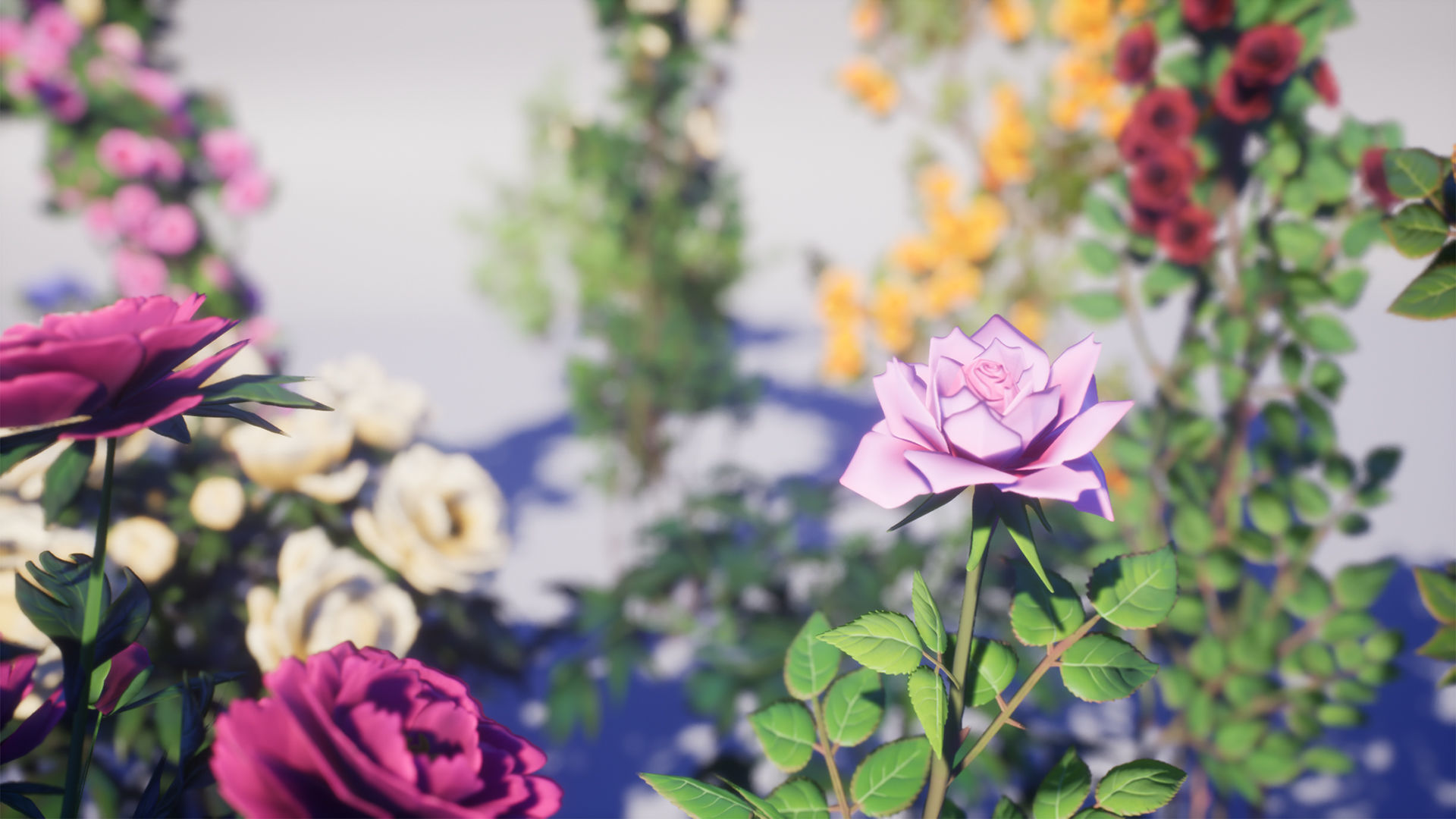 Flowers Pack Low-poly 3D model_20