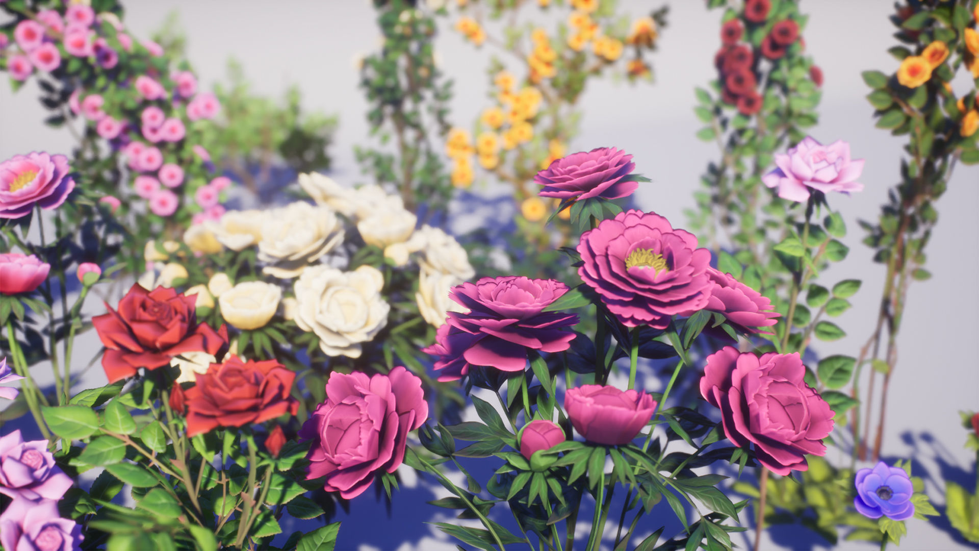 Flowers Pack Low-poly 3D model_16