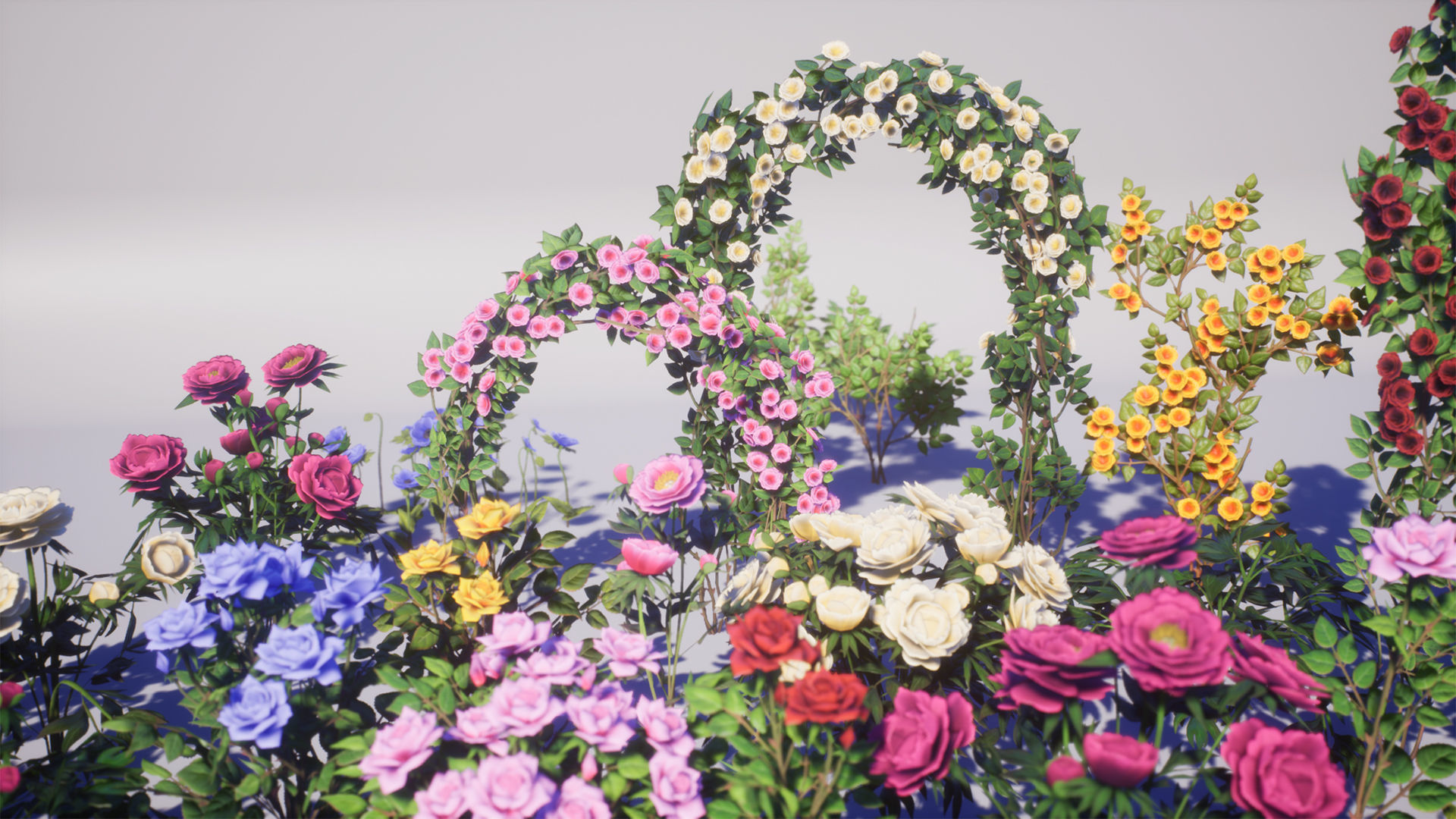 Flowers Pack Low-poly 3D model_2