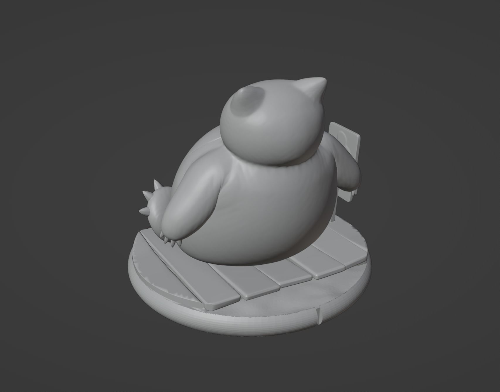 Snorlax pokemon 3D print model 3D print model_7