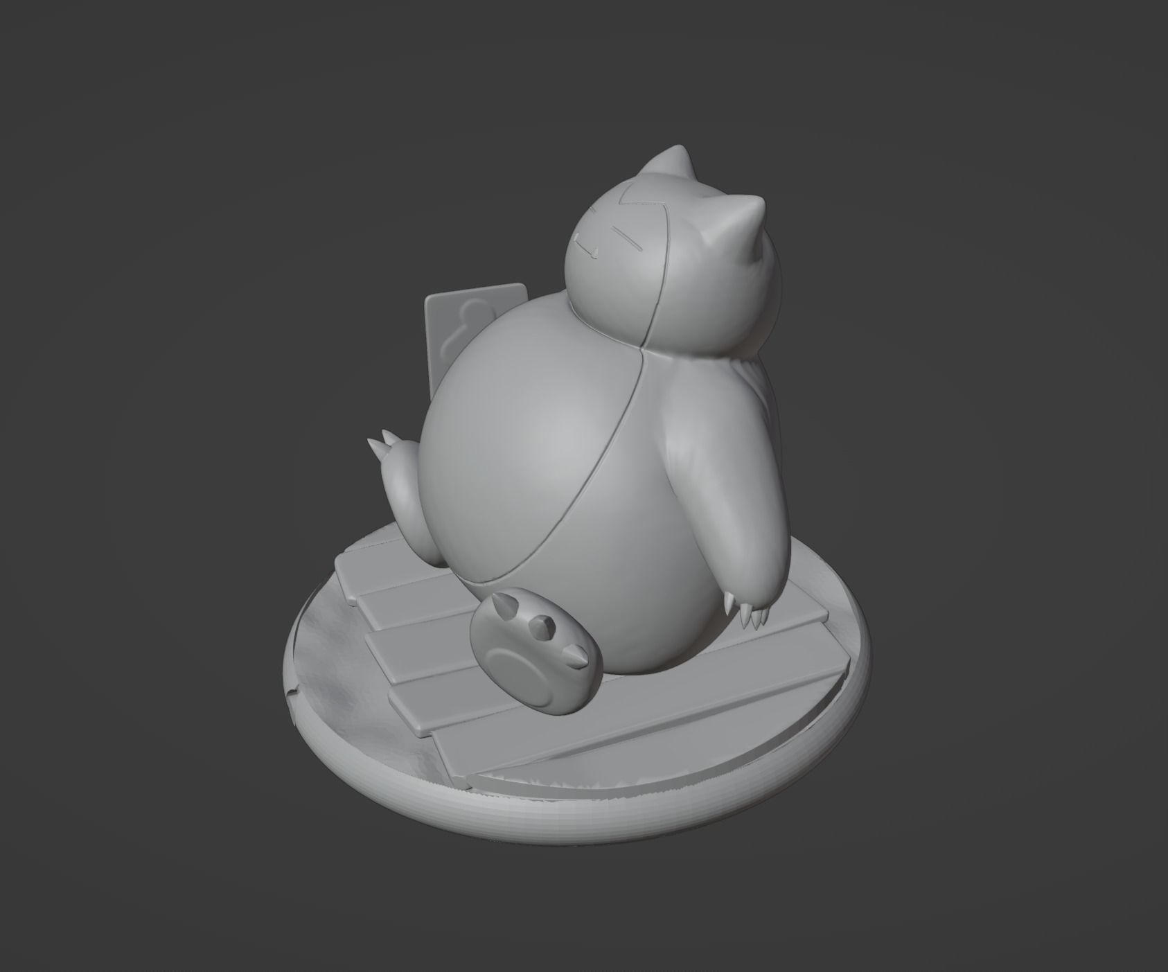 Snorlax pokemon 3D print model 3D print model_6