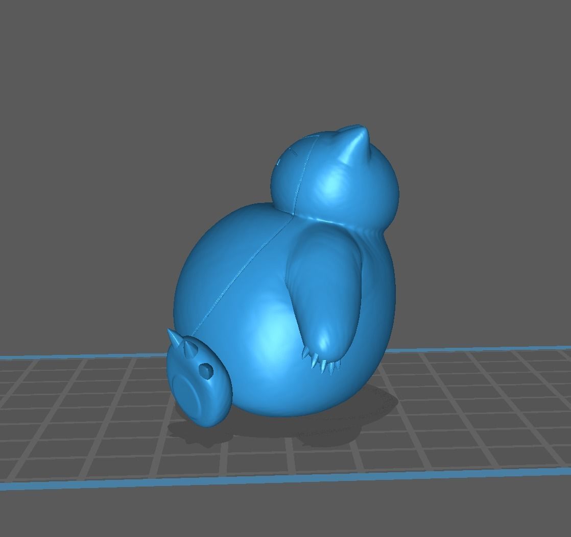 Munchlax and Snorlax pokemon 3D print model 3D print model_26