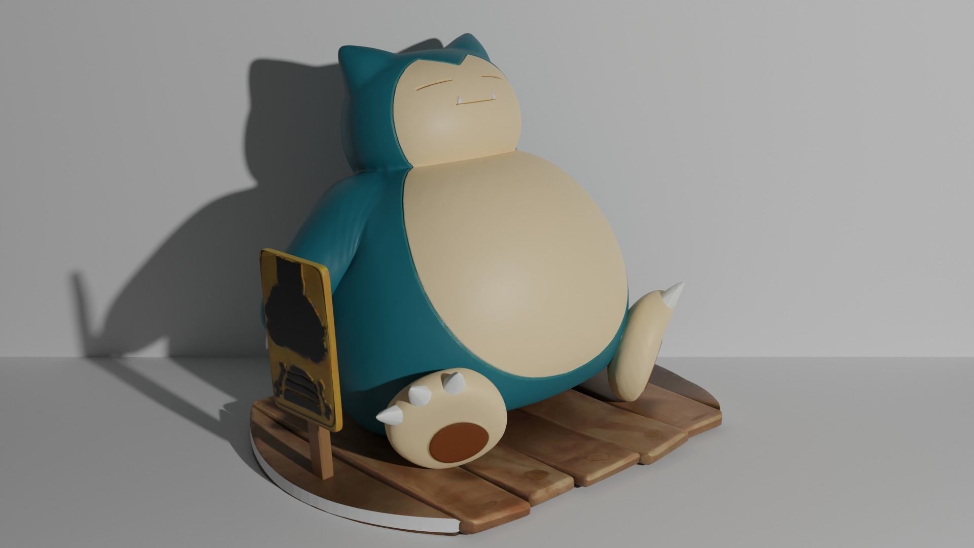 Munchlax and Snorlax pokemon 3D print model 3D print model_6