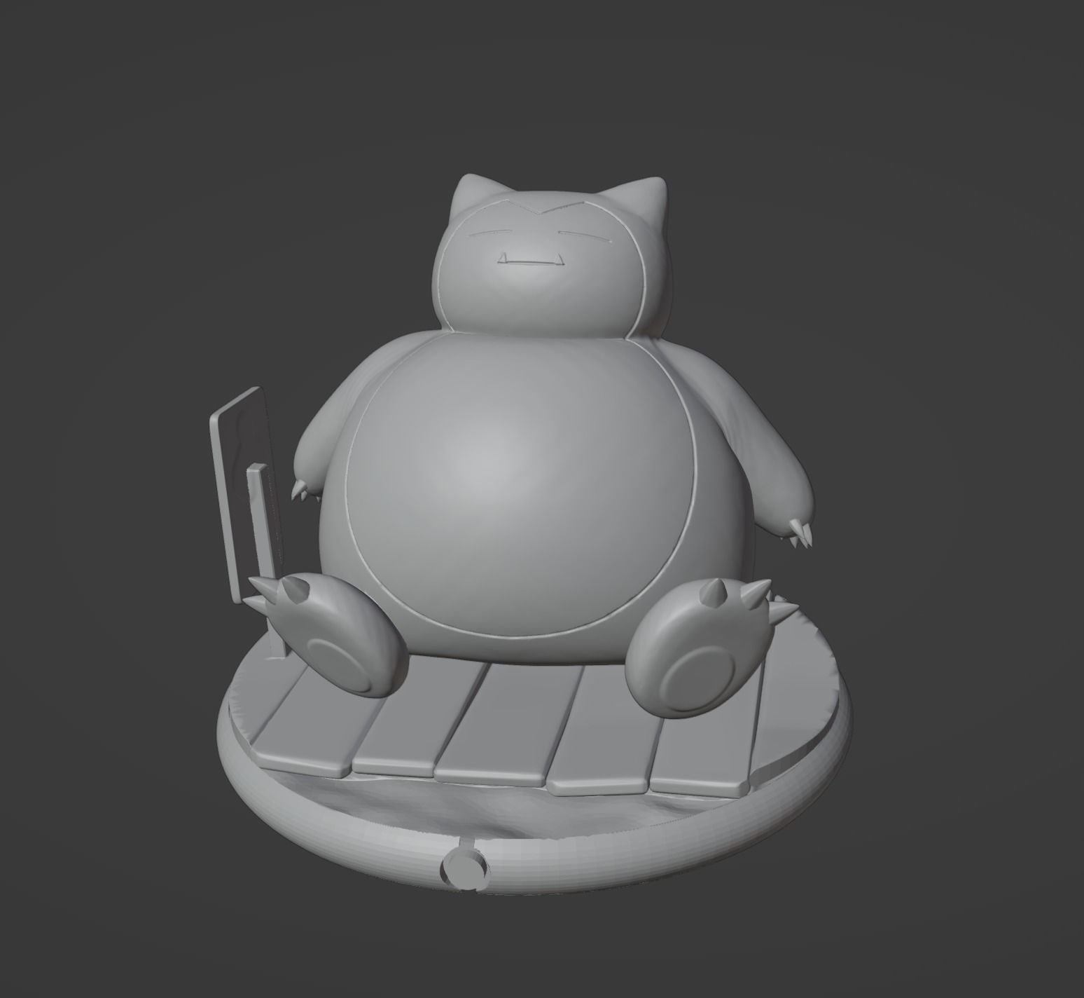 Munchlax and Snorlax pokemon 3D print model 3D print model_20