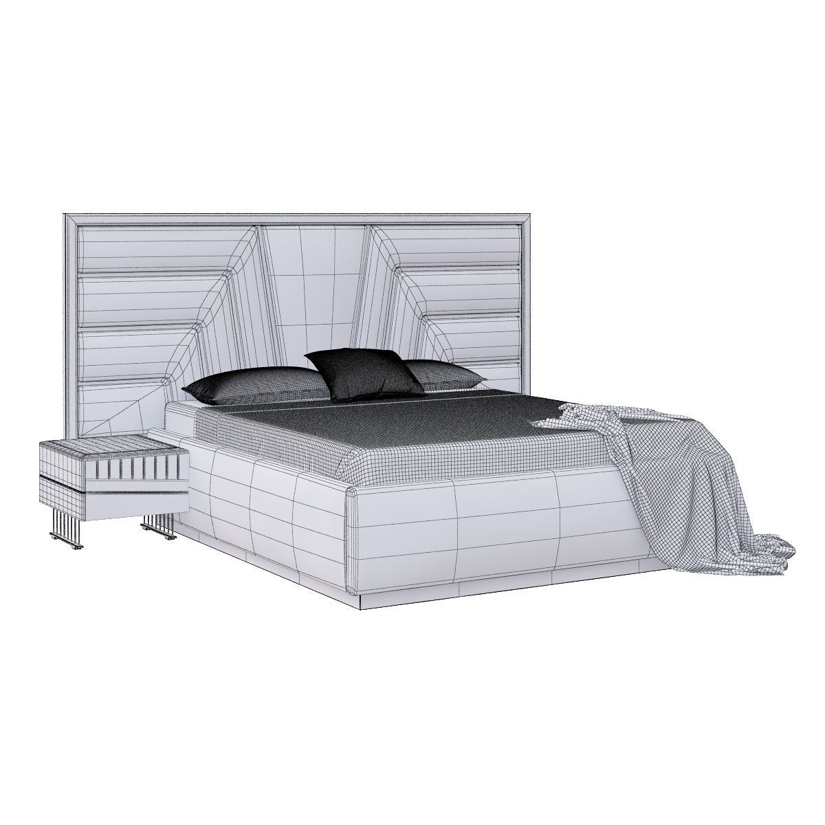 olimpa bed 3D model_1