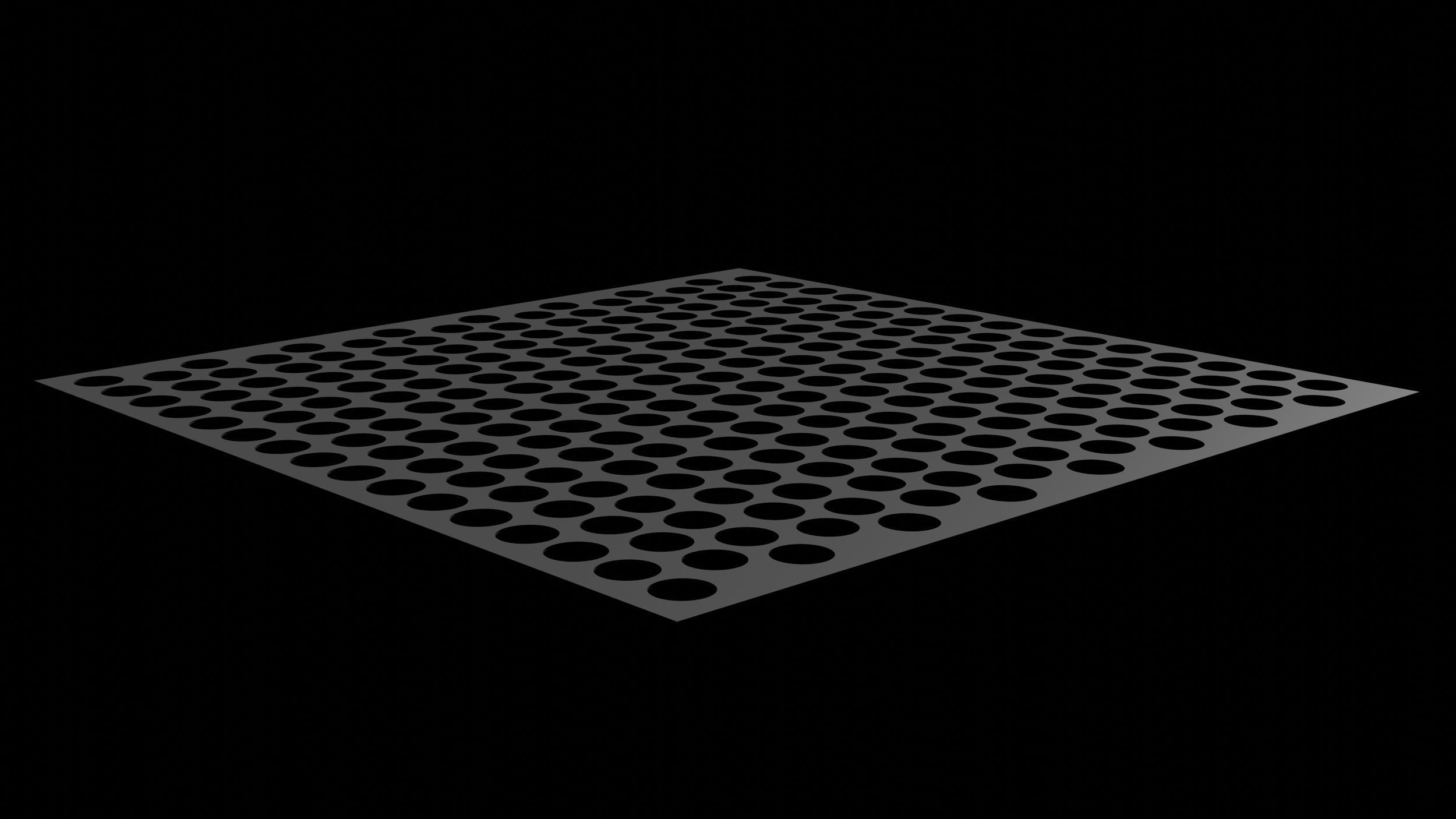 Perforated panel with 50 percent of opening 3D model_4