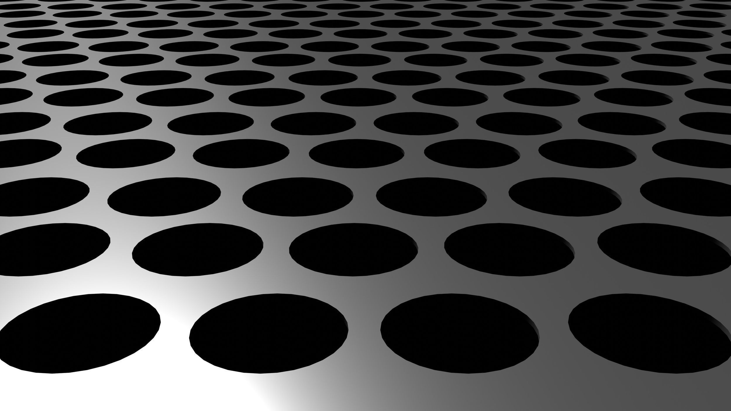 Perforated panel with 50 percent of opening 3D model_2