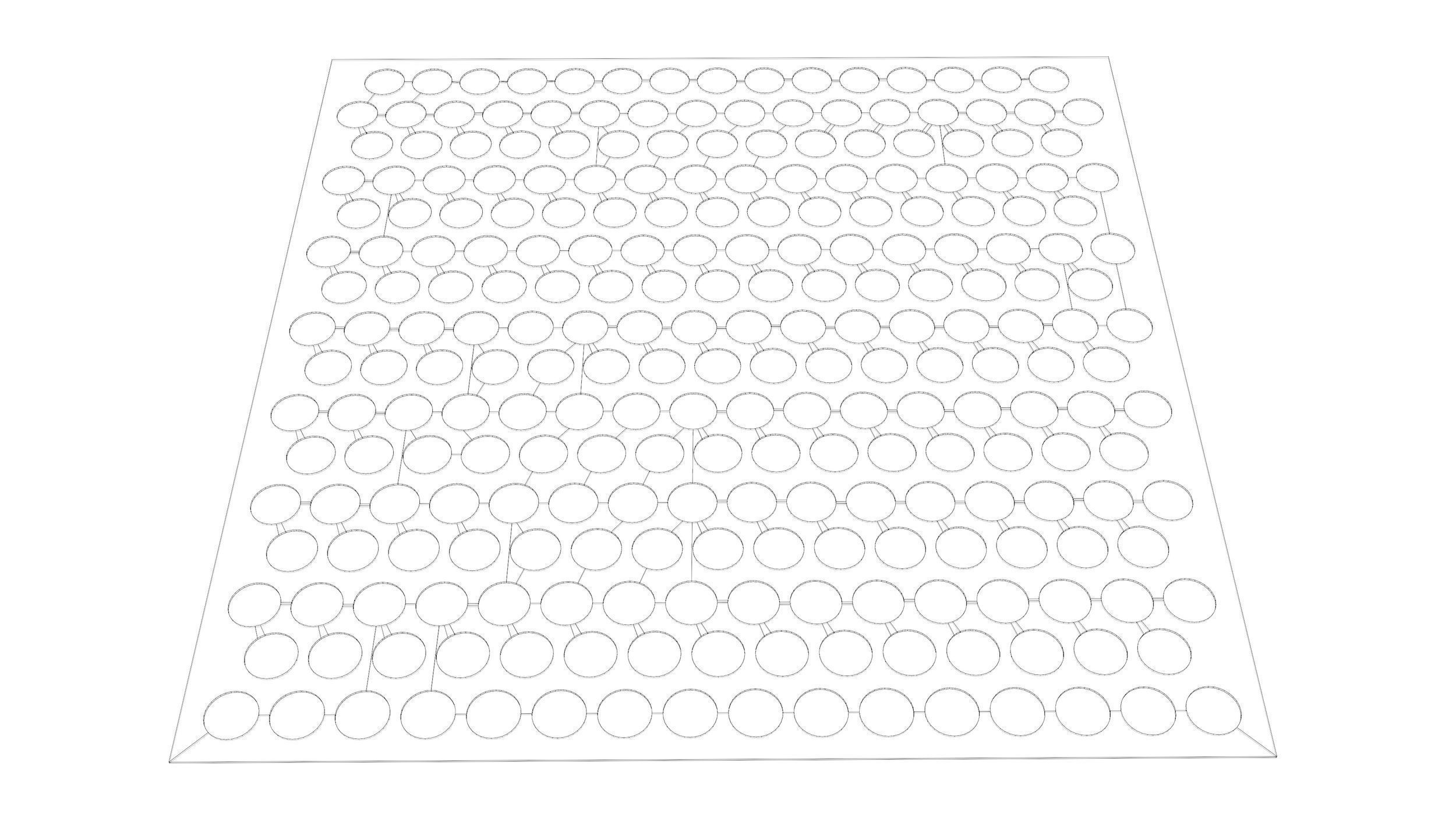 Perforated panel with 50 percent of opening 3D model_5
