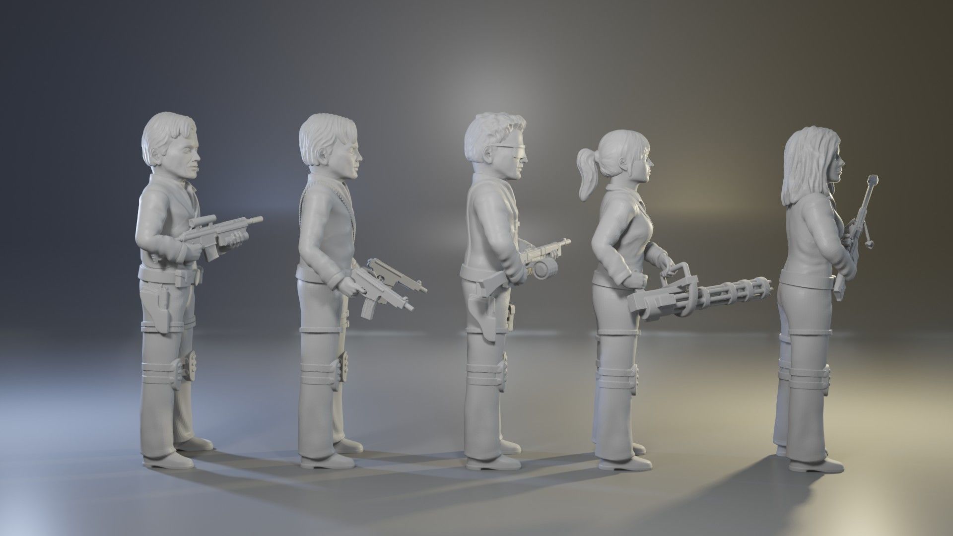 Team America full set 3D print model_7