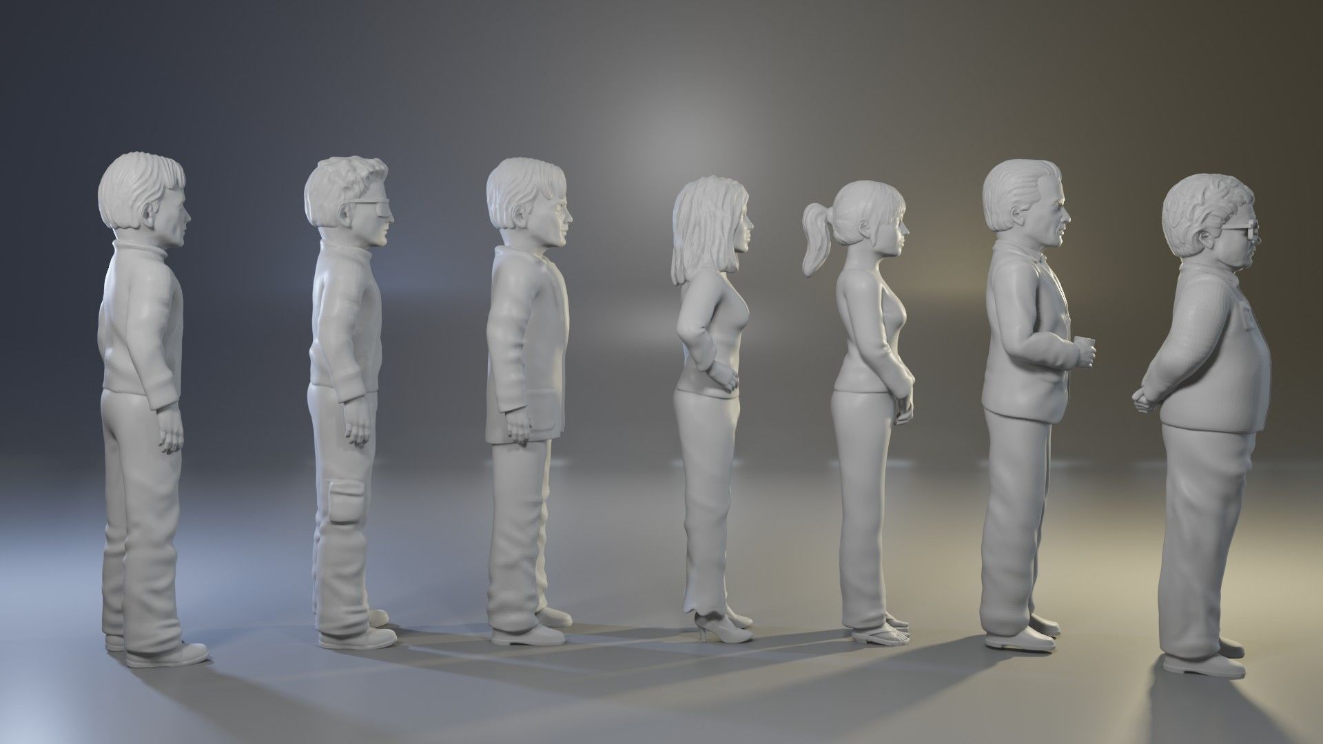 Team America full set 3D print model_3