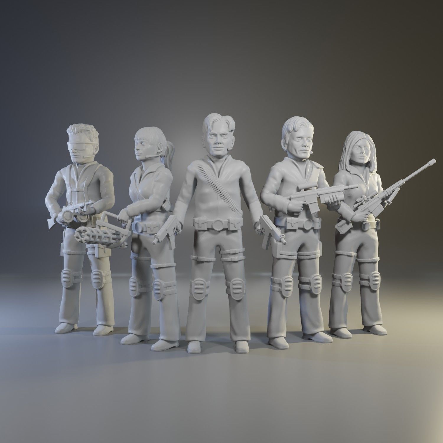 Team America full set 3D print model_1