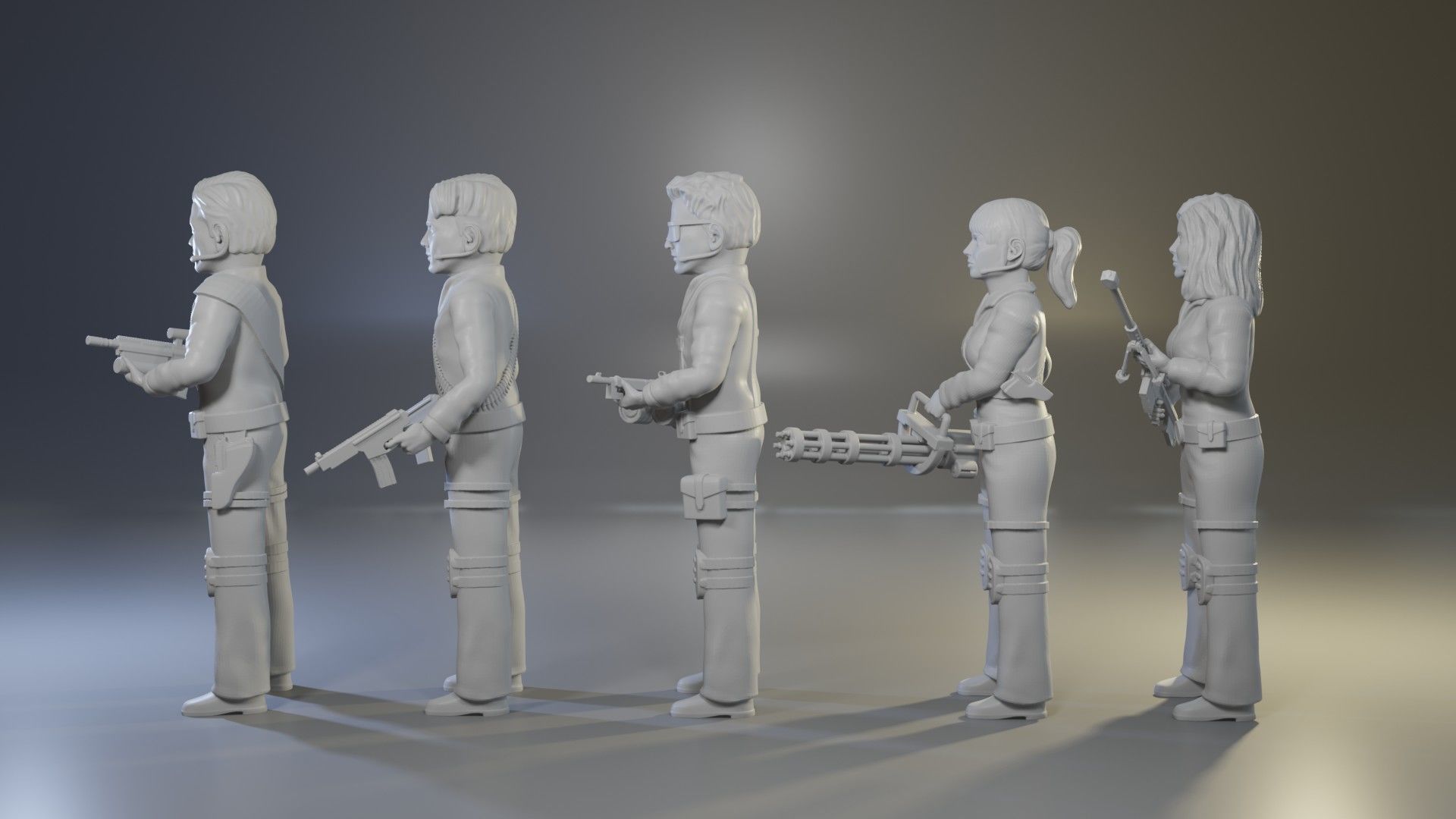 Team America full set 3D print model_9