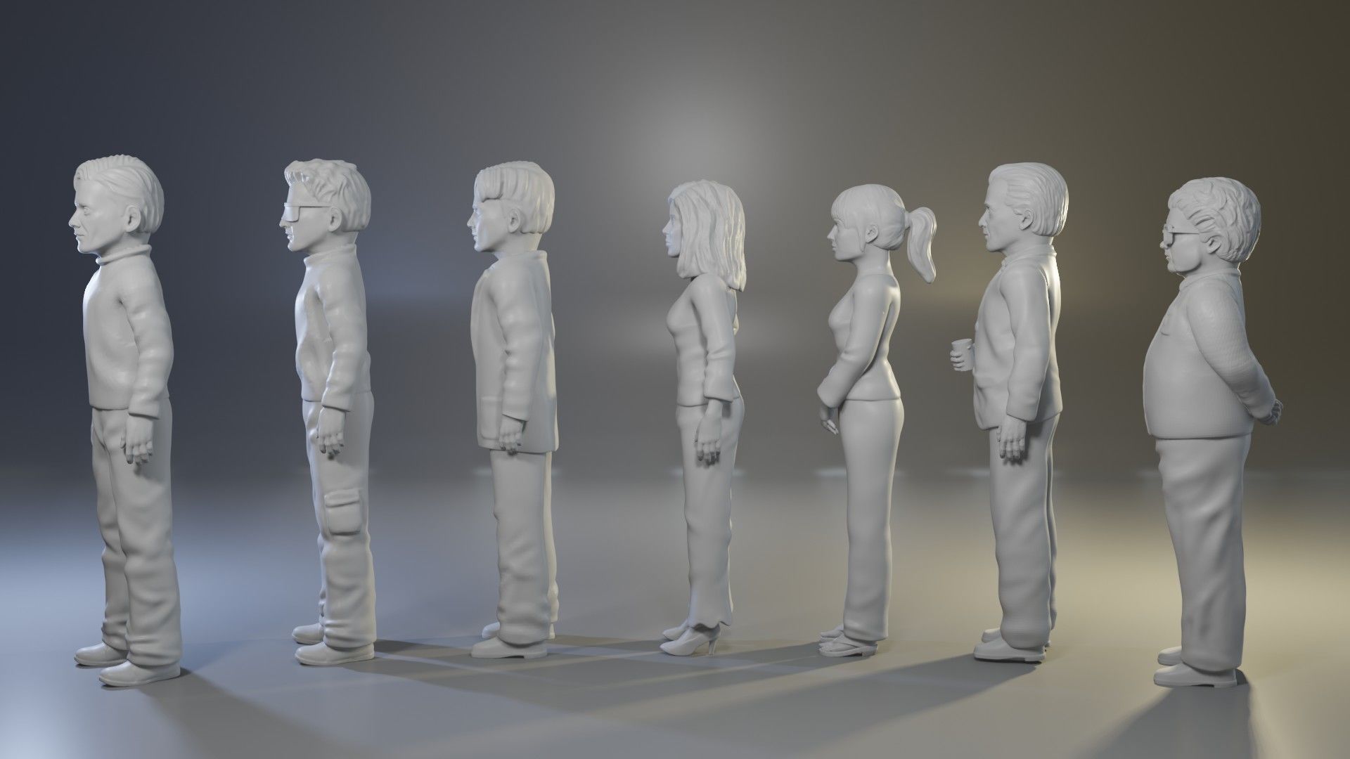 Team America full set 3D print model_5