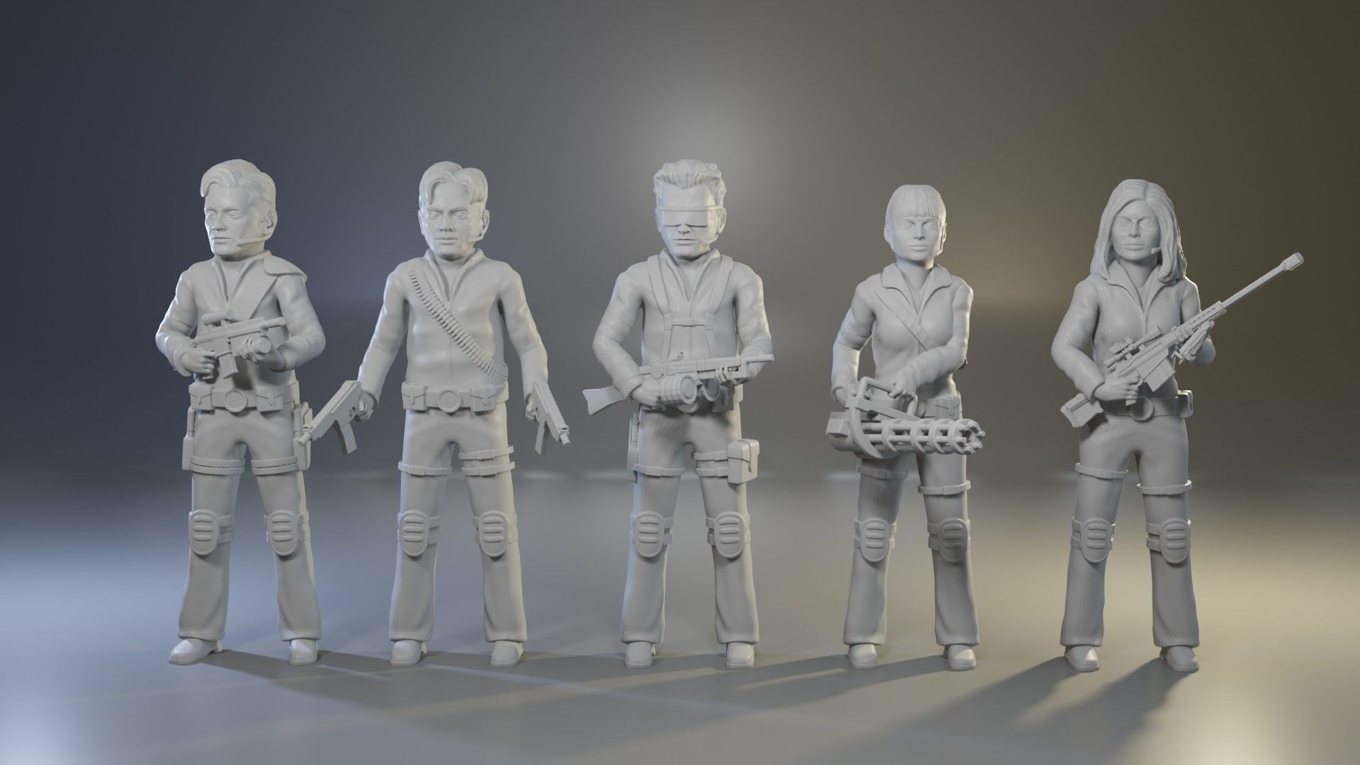 Team America full set 3D print model_6