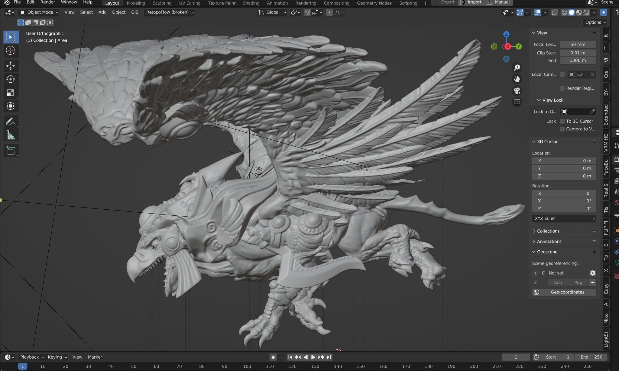 The Winged Dragon of Ra yugioh 3D print model_1