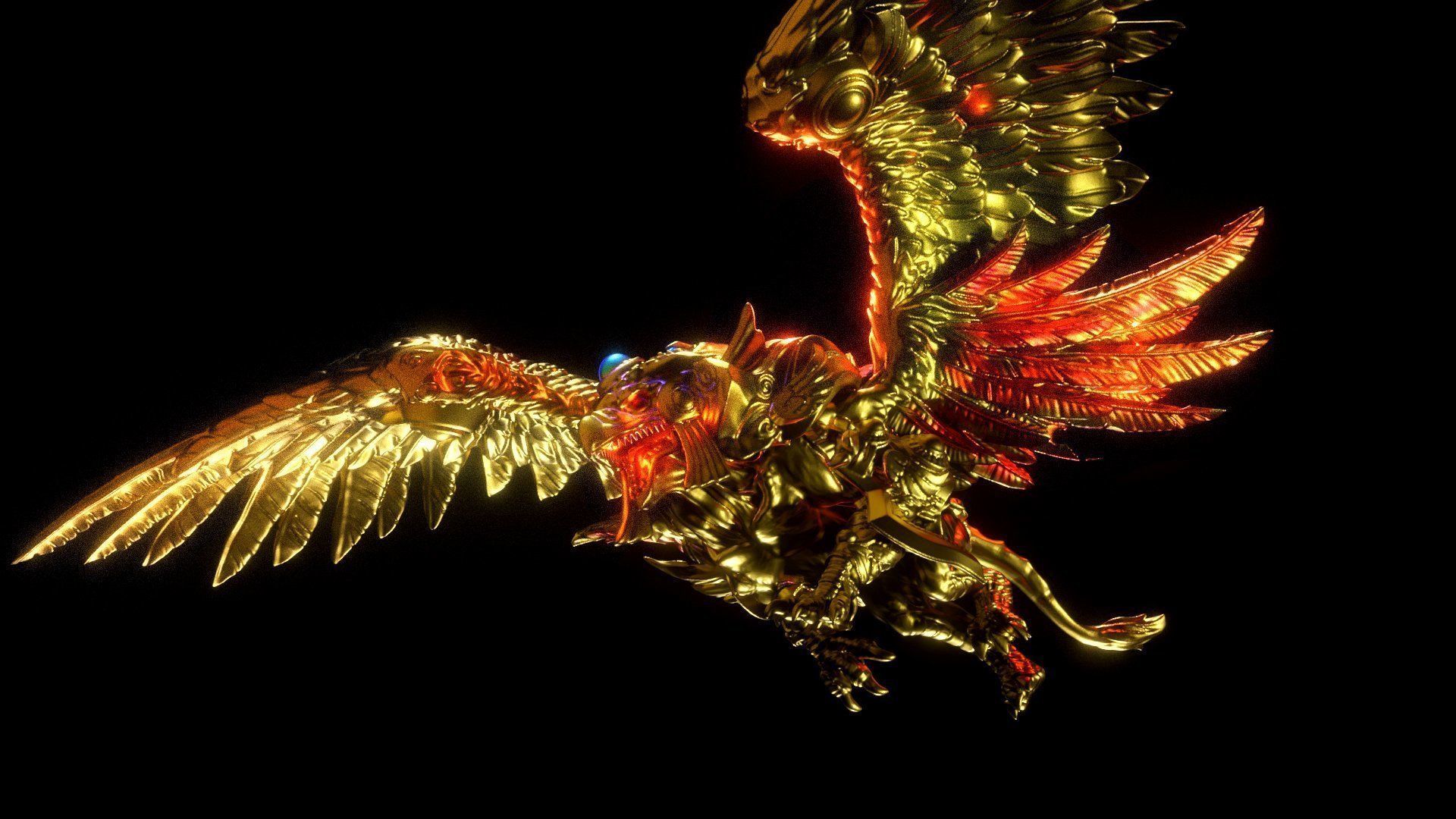 The Winged Dragon of Ra yugioh 3D print model_4