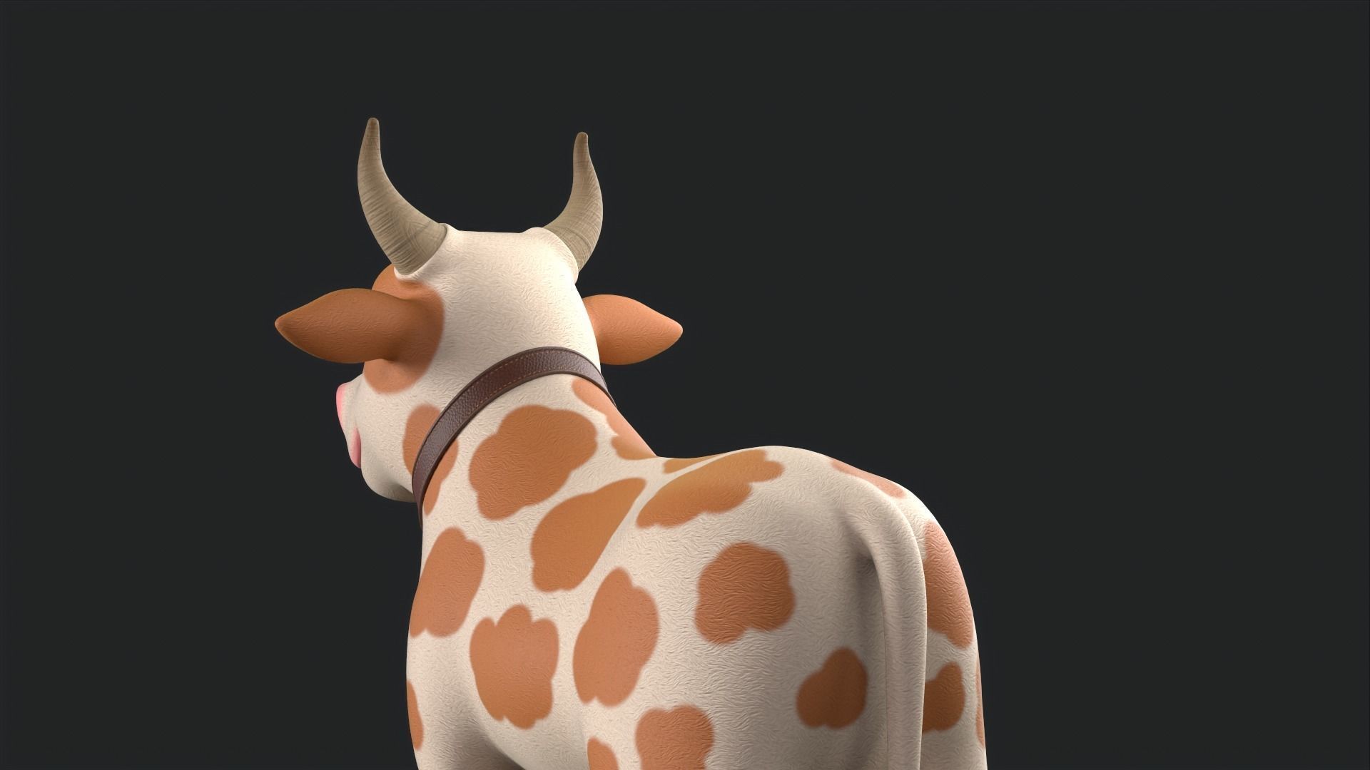 Cartoon Cow V3 Low-poly 3D model_36