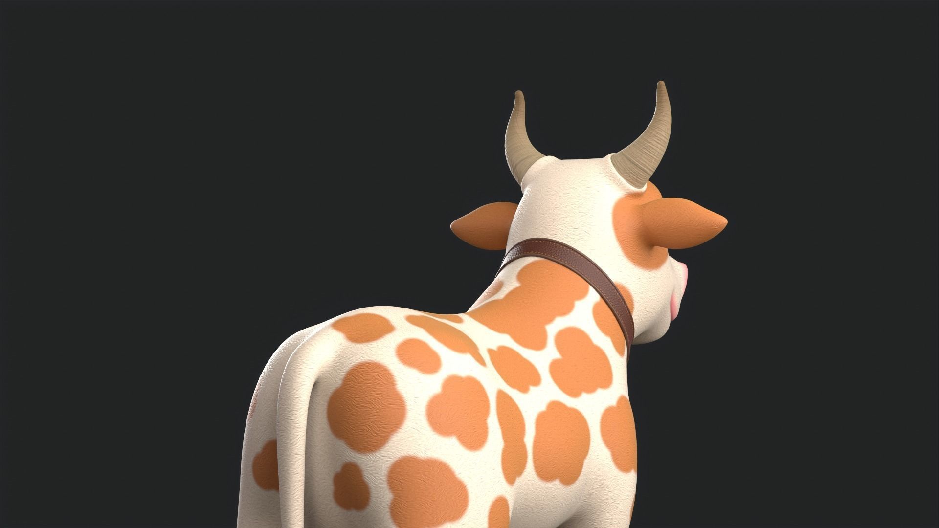 Cartoon Cow V3 Low-poly 3D model_38