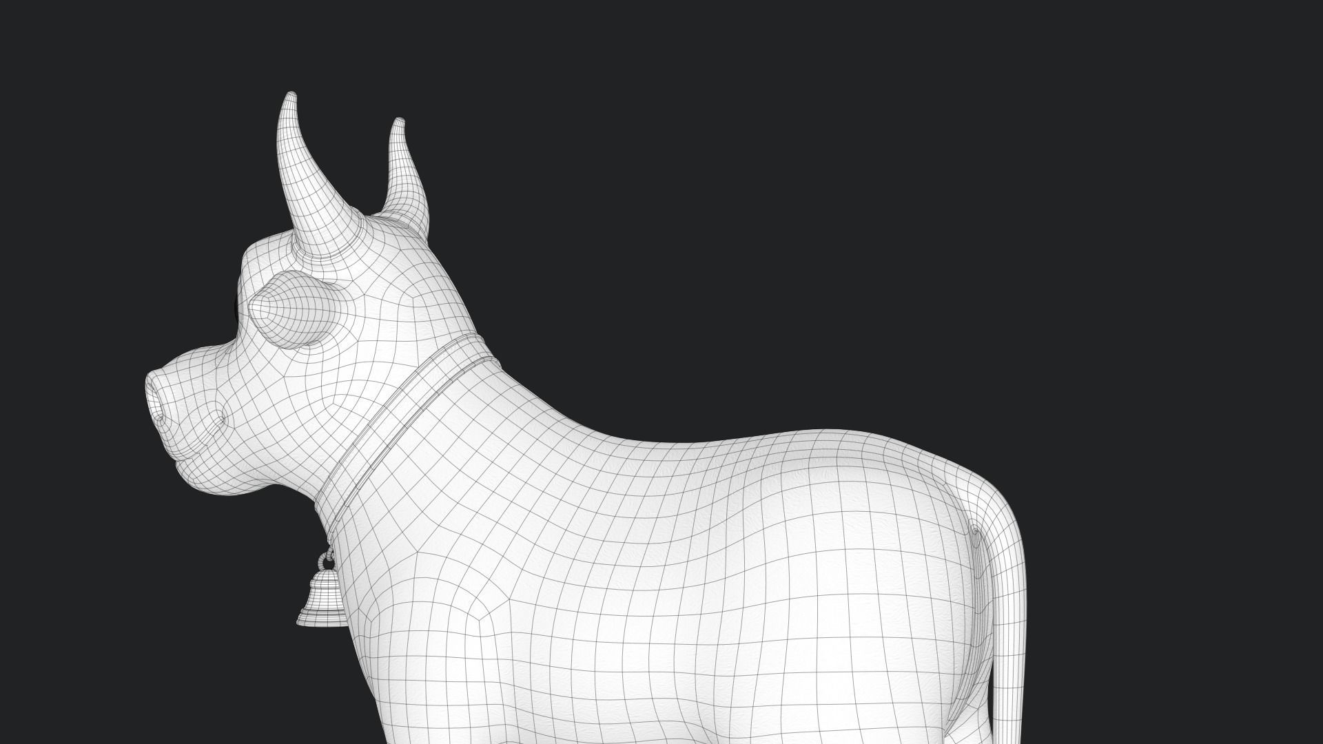 Cartoon Cow V3 Low-poly 3D model_25