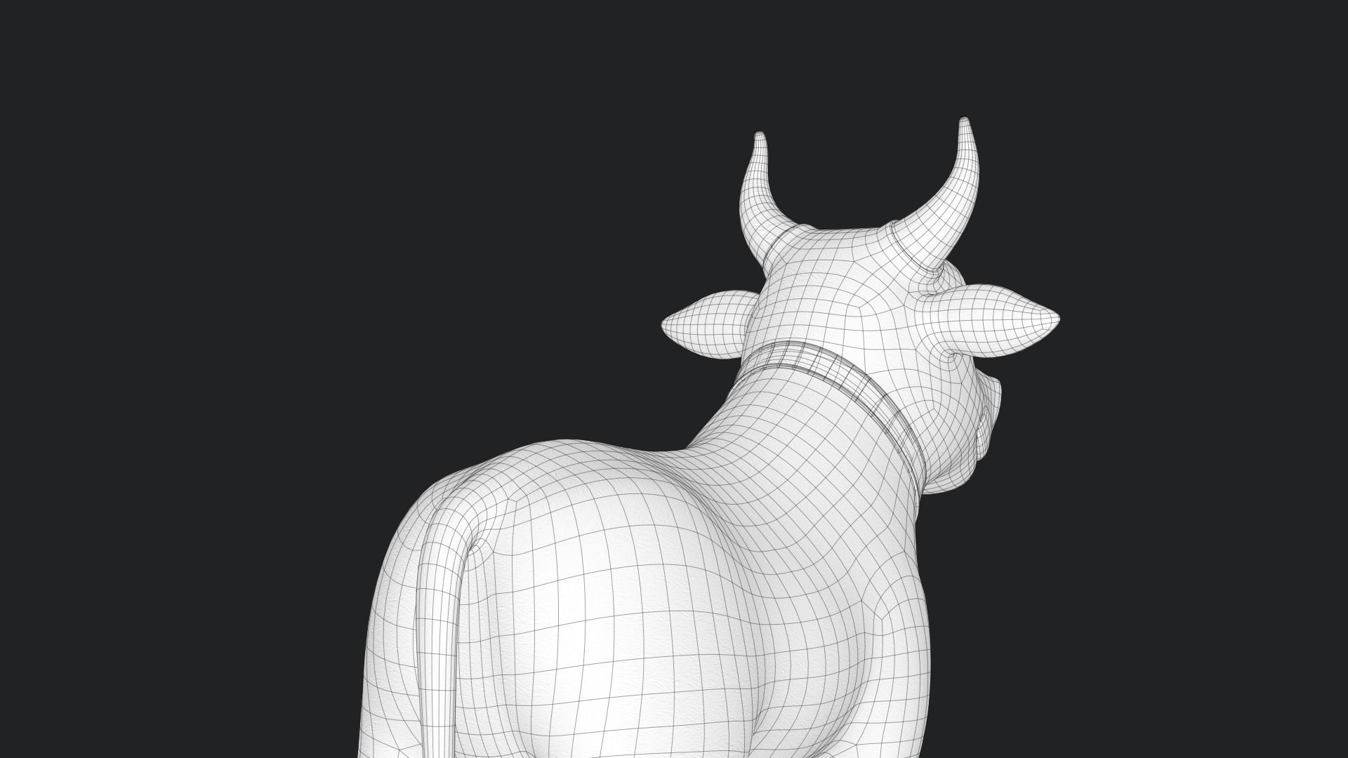 Cartoon Cow V3 Low-poly 3D model_28