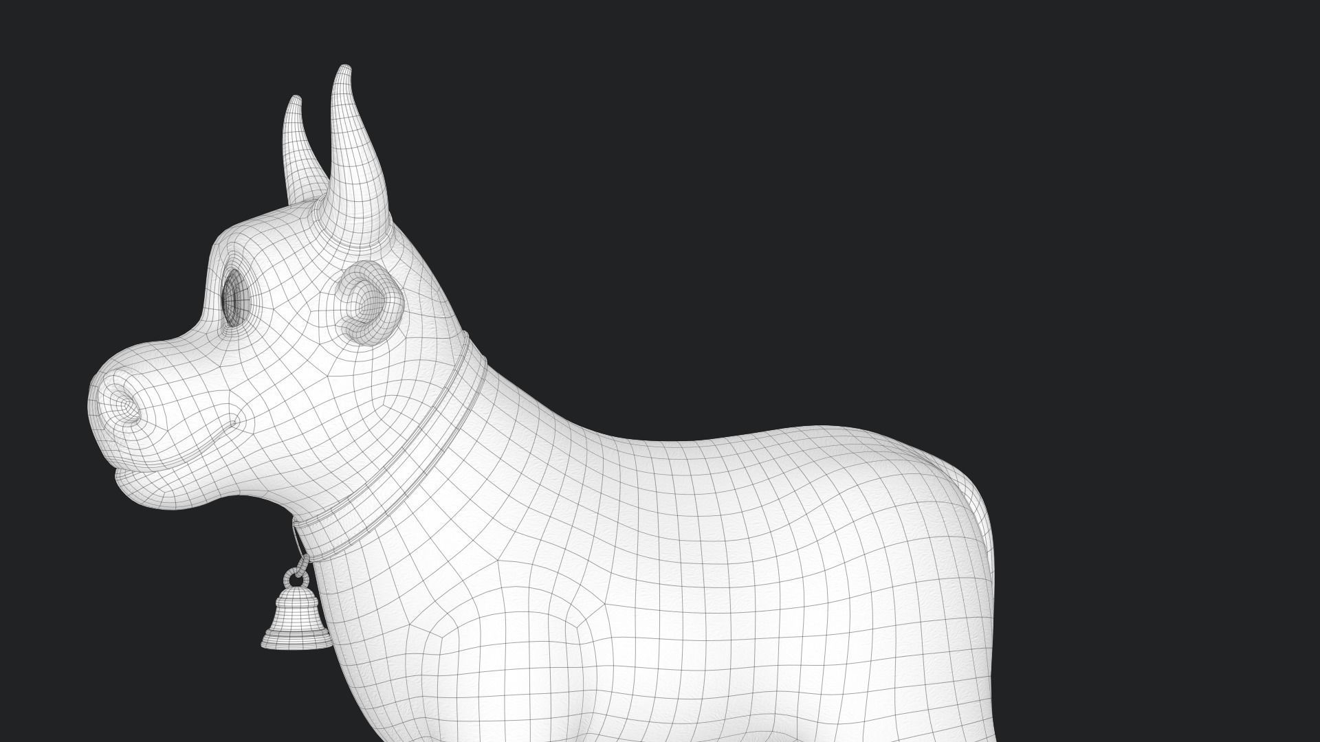 Cartoon Cow V3 Low-poly 3D model_24