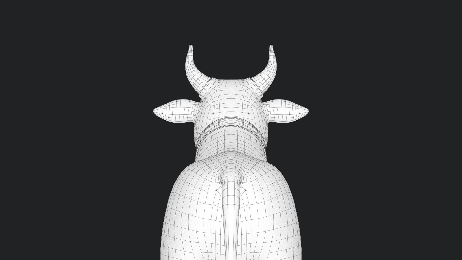 Cartoon Cow V3 Low-poly 3D model_27