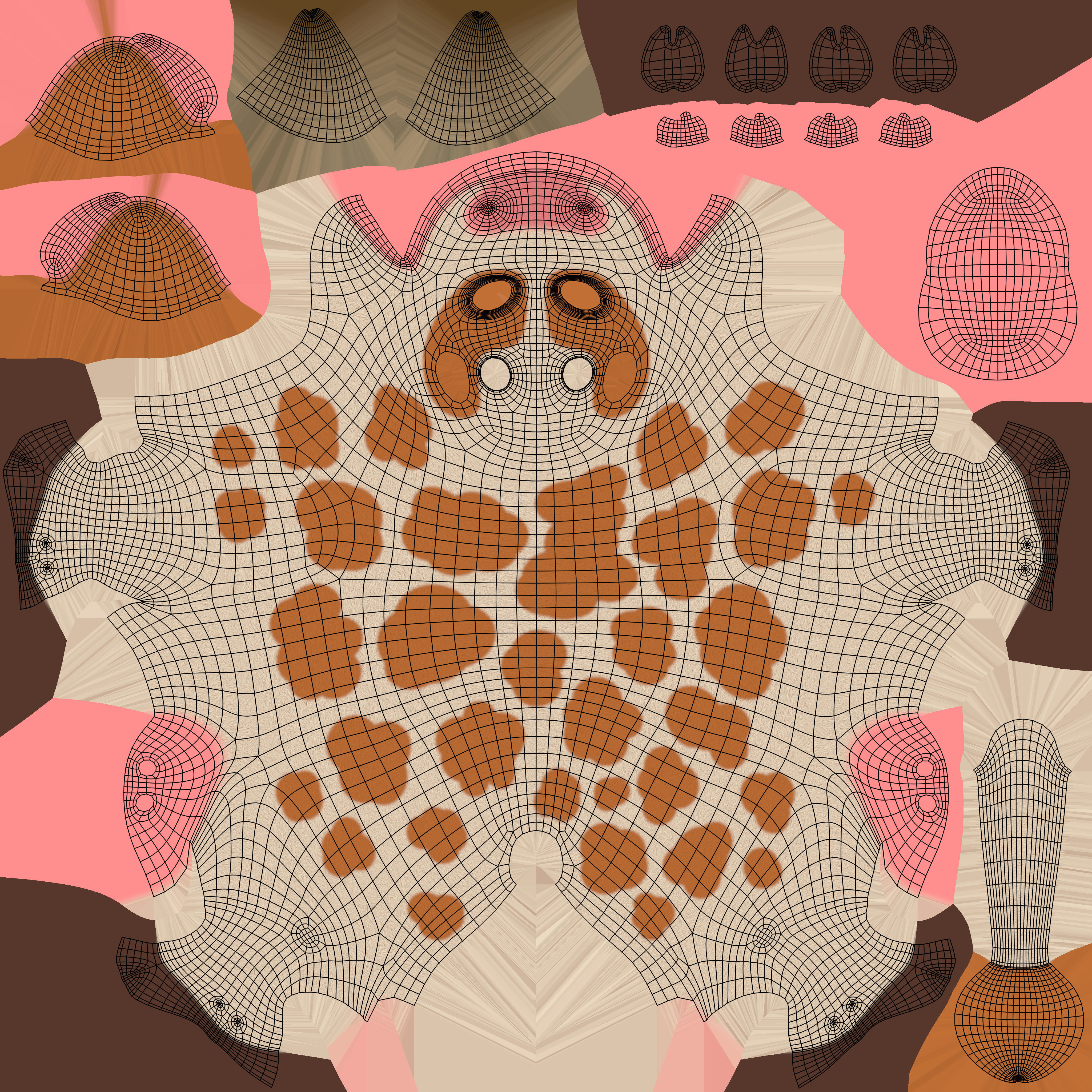 Cartoon Cow V3 Low-poly 3D model_42