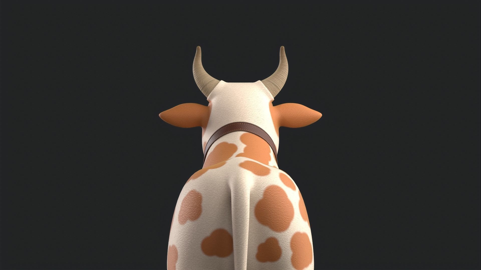 Cartoon Cow V3 Low-poly 3D model_37
