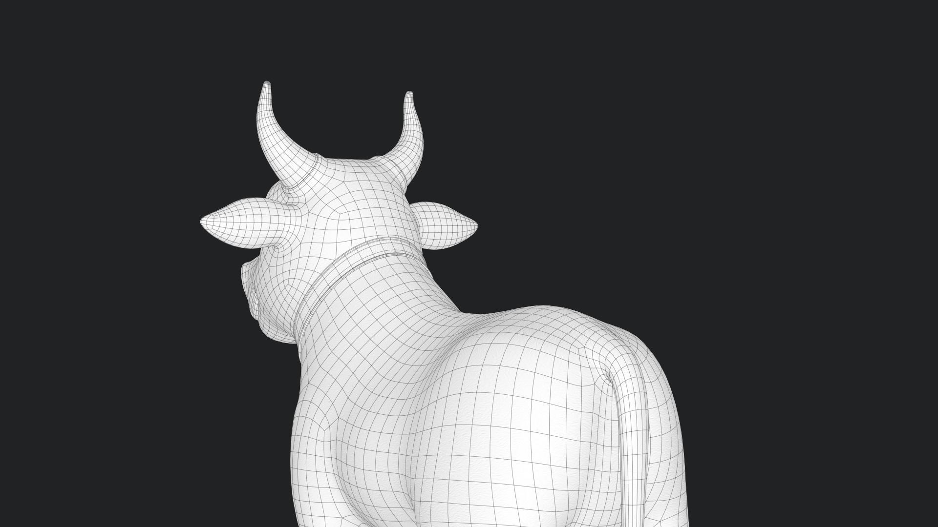 Cartoon Cow V3 Low-poly 3D model_26