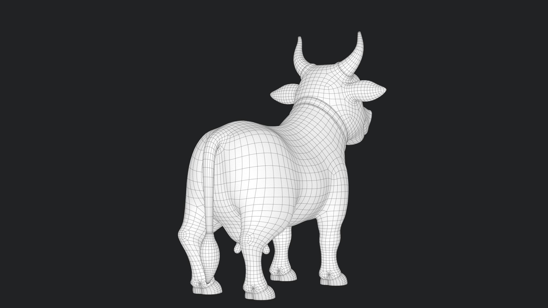 Cartoon Cow V3 Low-poly 3D model_18