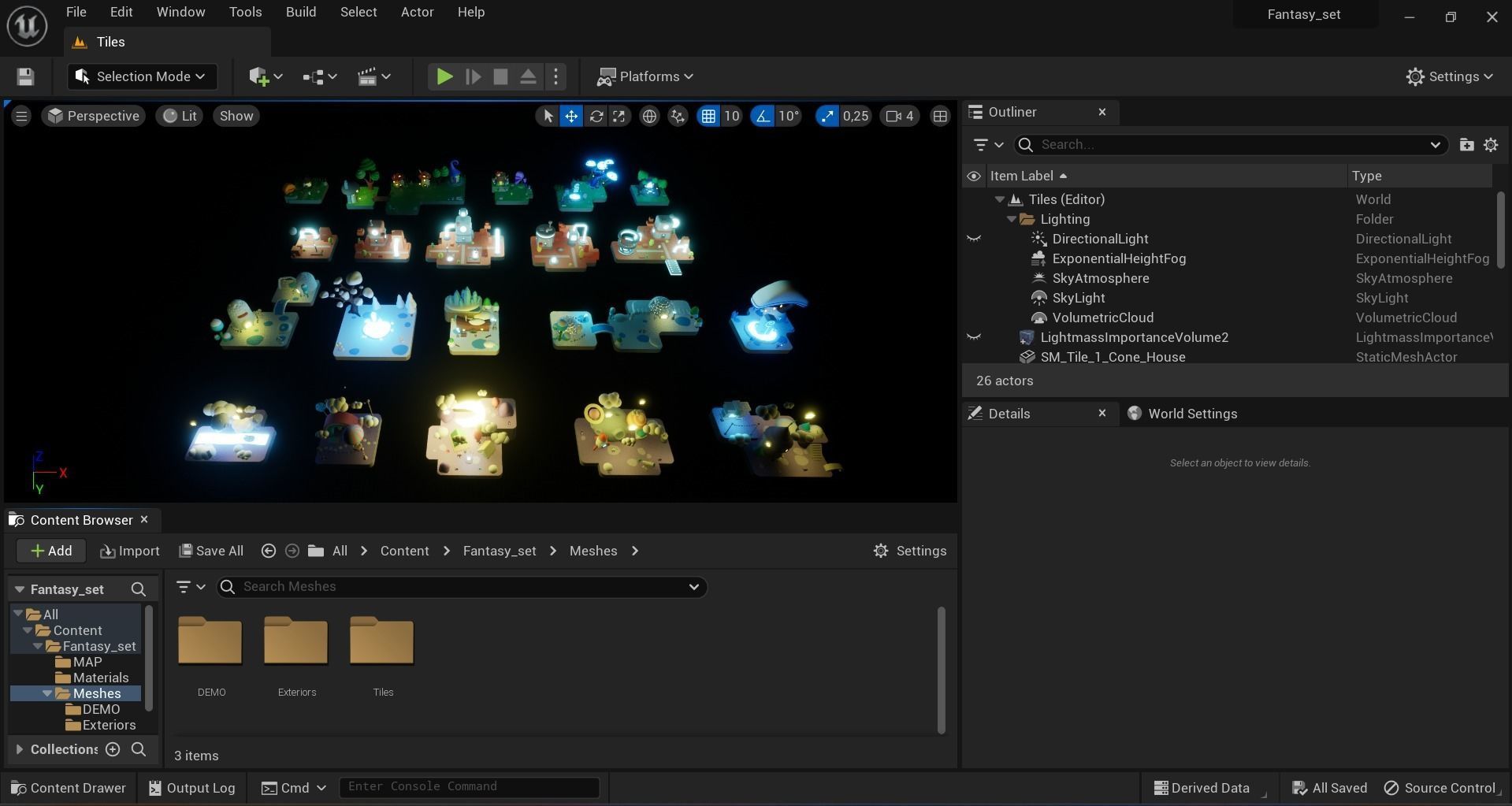 Fantasy Islands Exteriors Low Poly Low-poly 3D model_38
