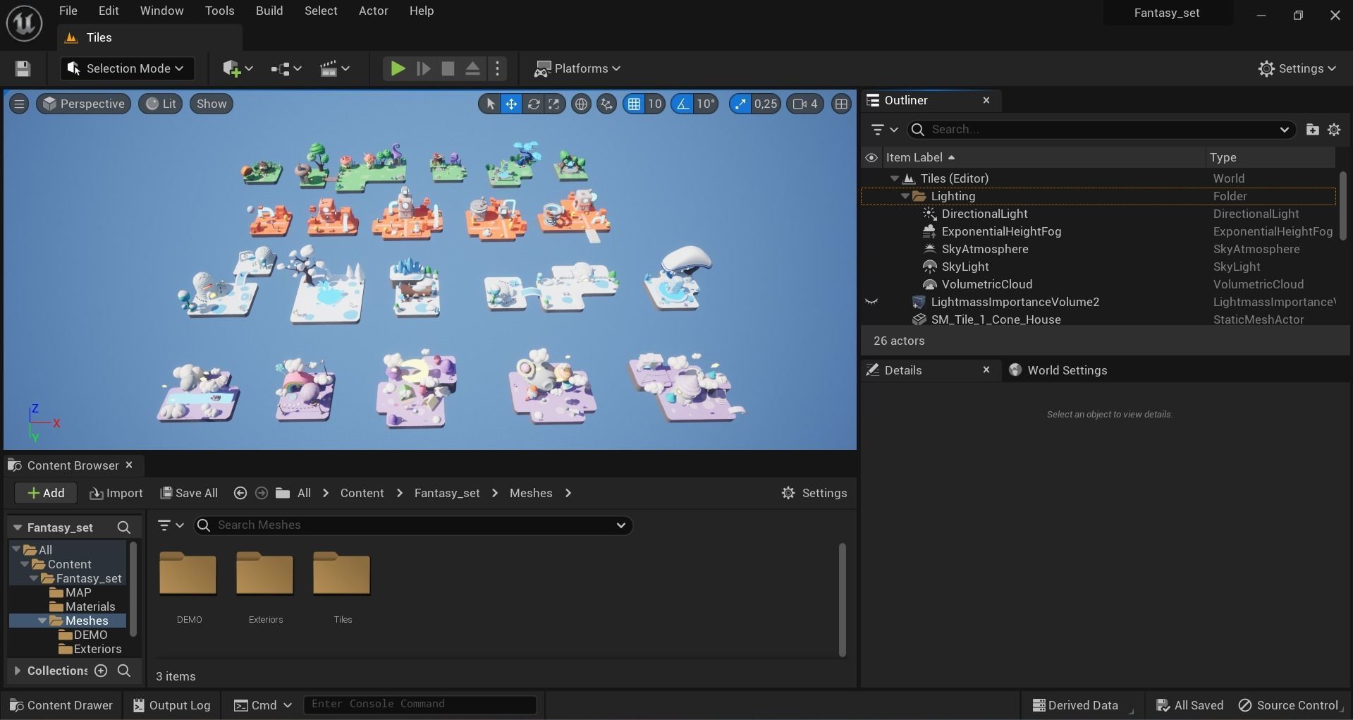 Fantasy Islands Exteriors Low Poly Low-poly 3D model_39