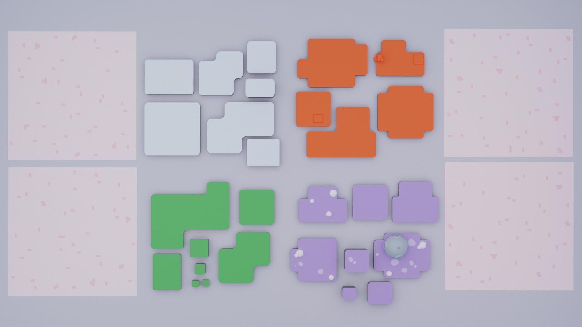 Fantasy Islands Exteriors Low Poly Low-poly 3D model_35