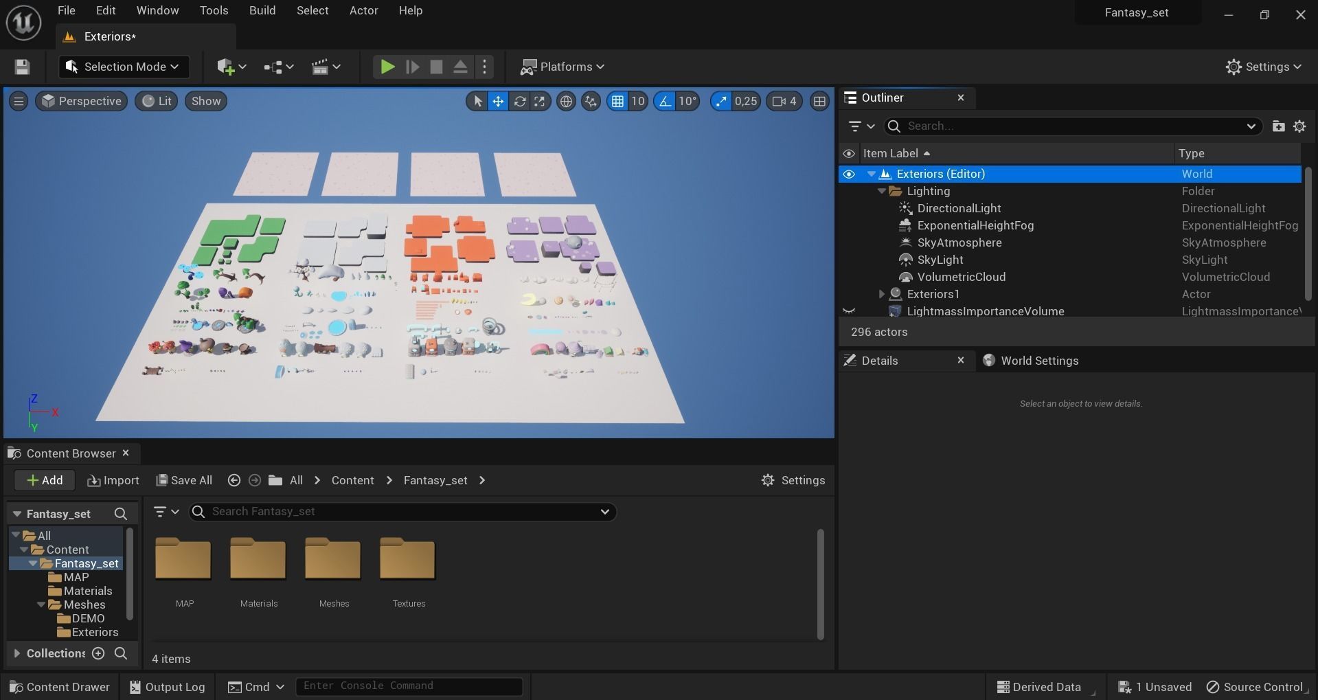 Fantasy Islands Exteriors Low Poly Low-poly 3D model_37