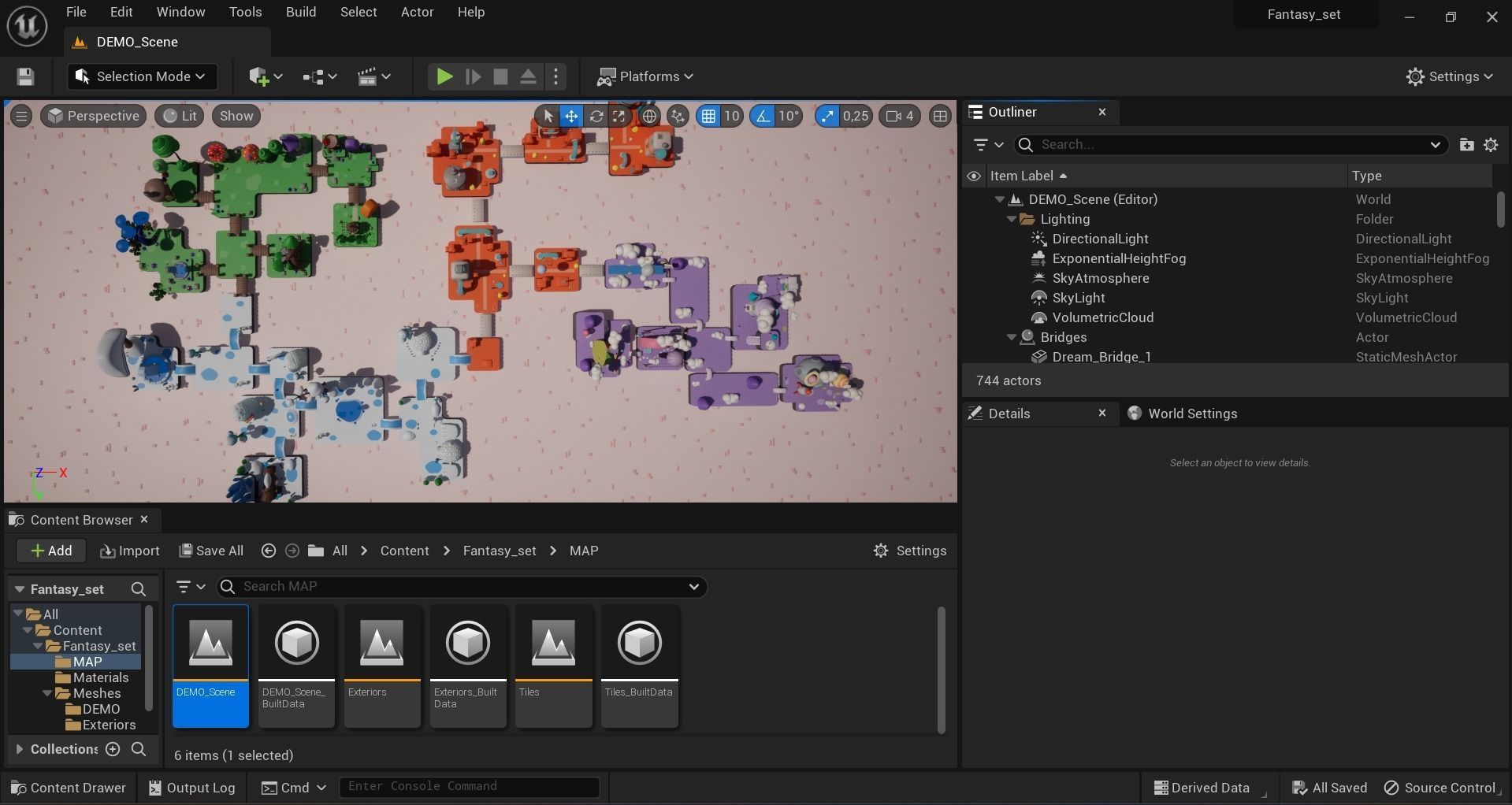 Fantasy Islands Exteriors Low Poly Low-poly 3D model_36