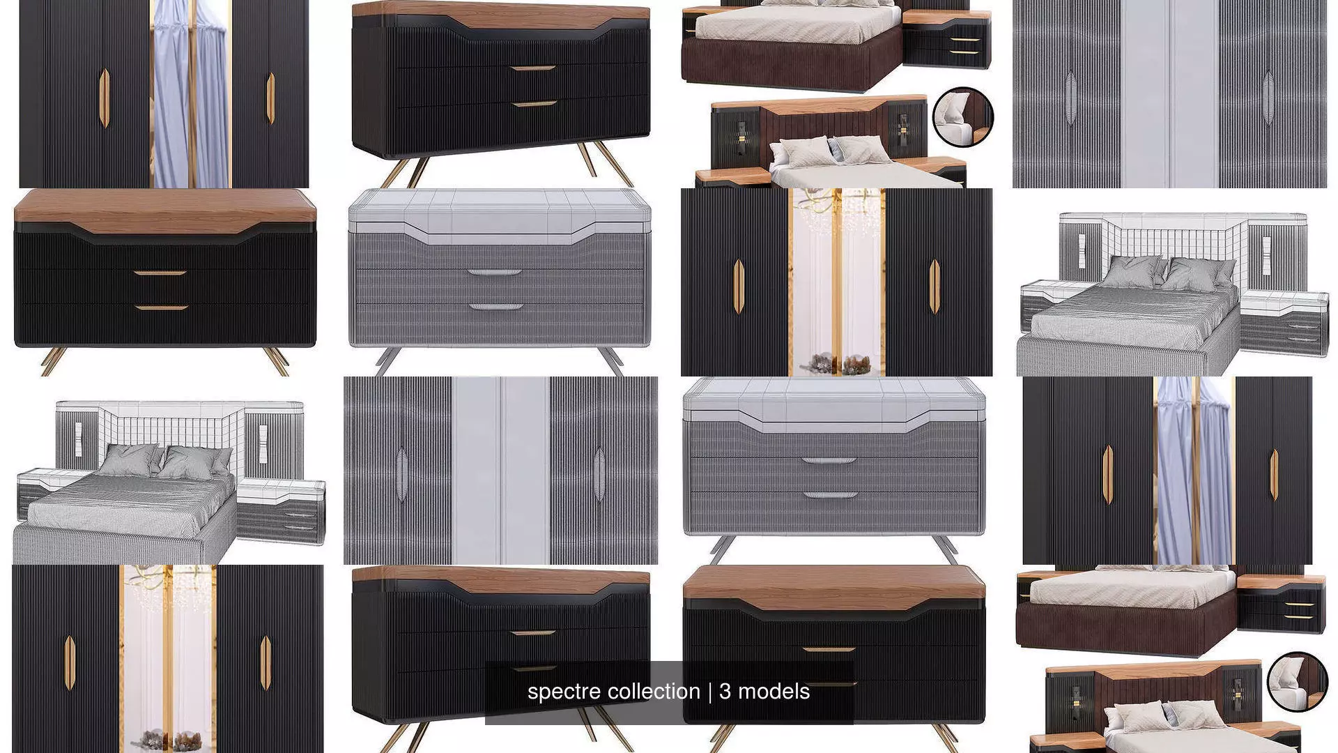 spectre collection wardrobe with two doors and curtain _0