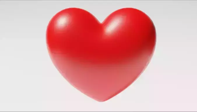 Heart Low-poly 3D model