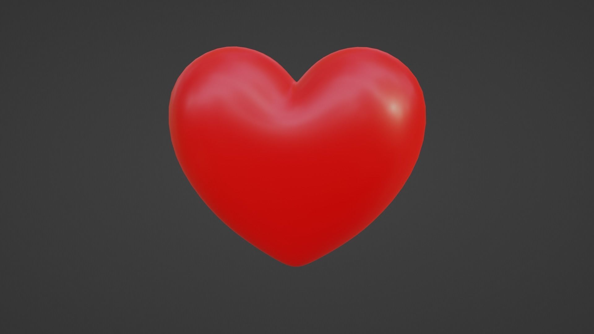 Heart Low-poly 3D model_1