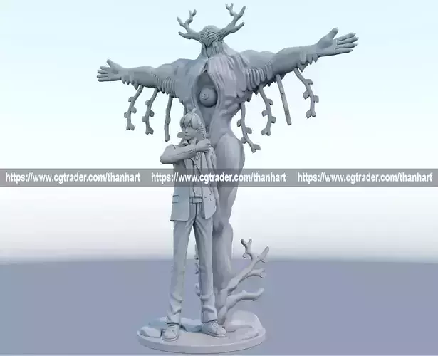 future devil and aki 3d print model from chainsaw man 3D print model