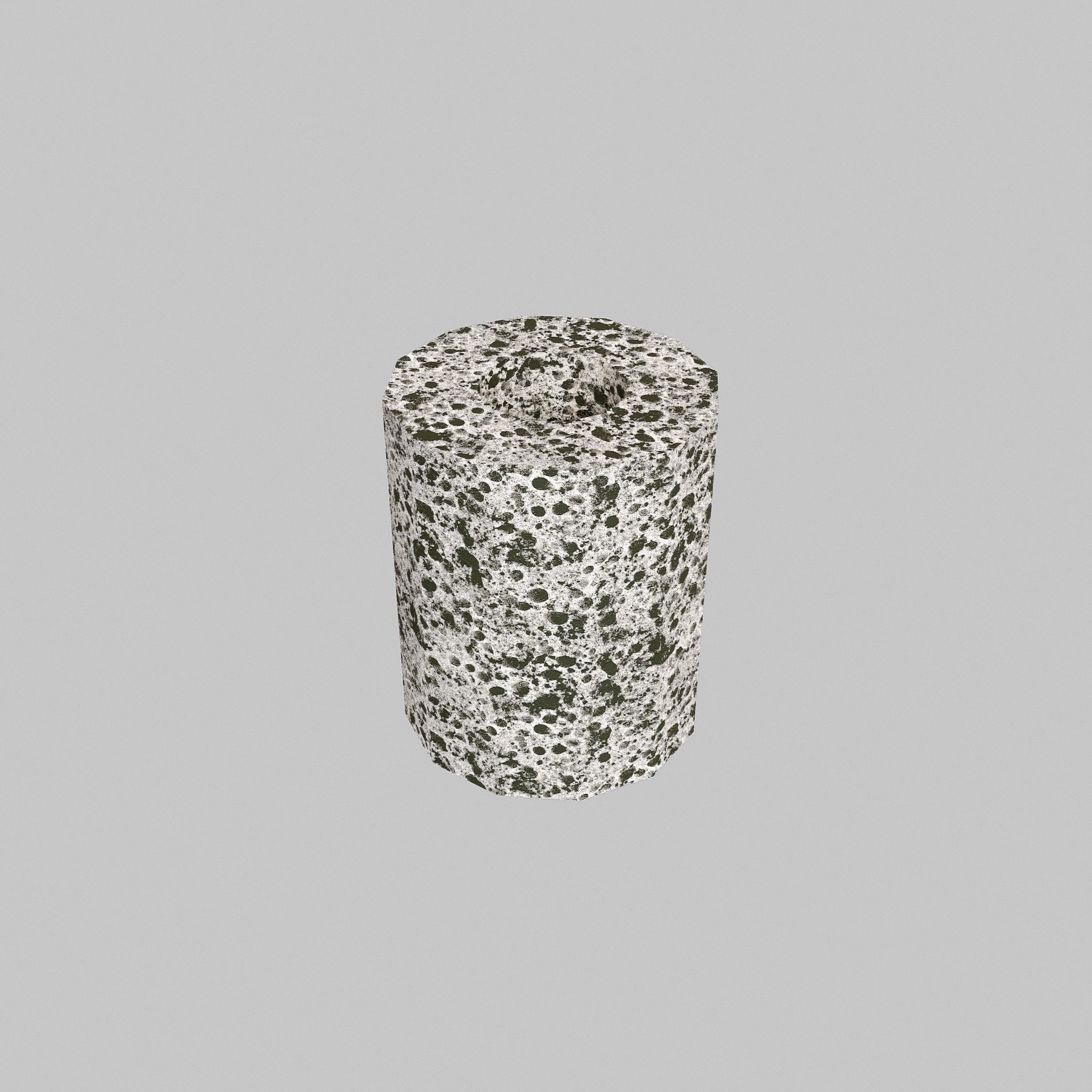 Biotube speckled candle holder 3D model_5