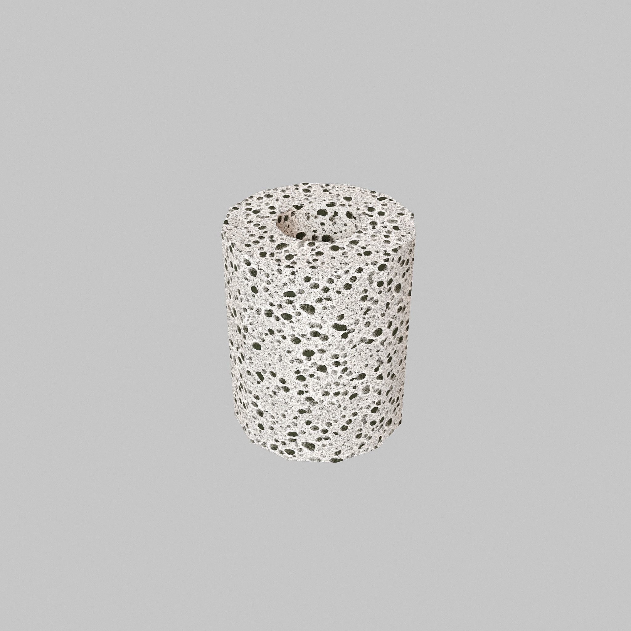 Biotube speckled candle holder 3D model_1