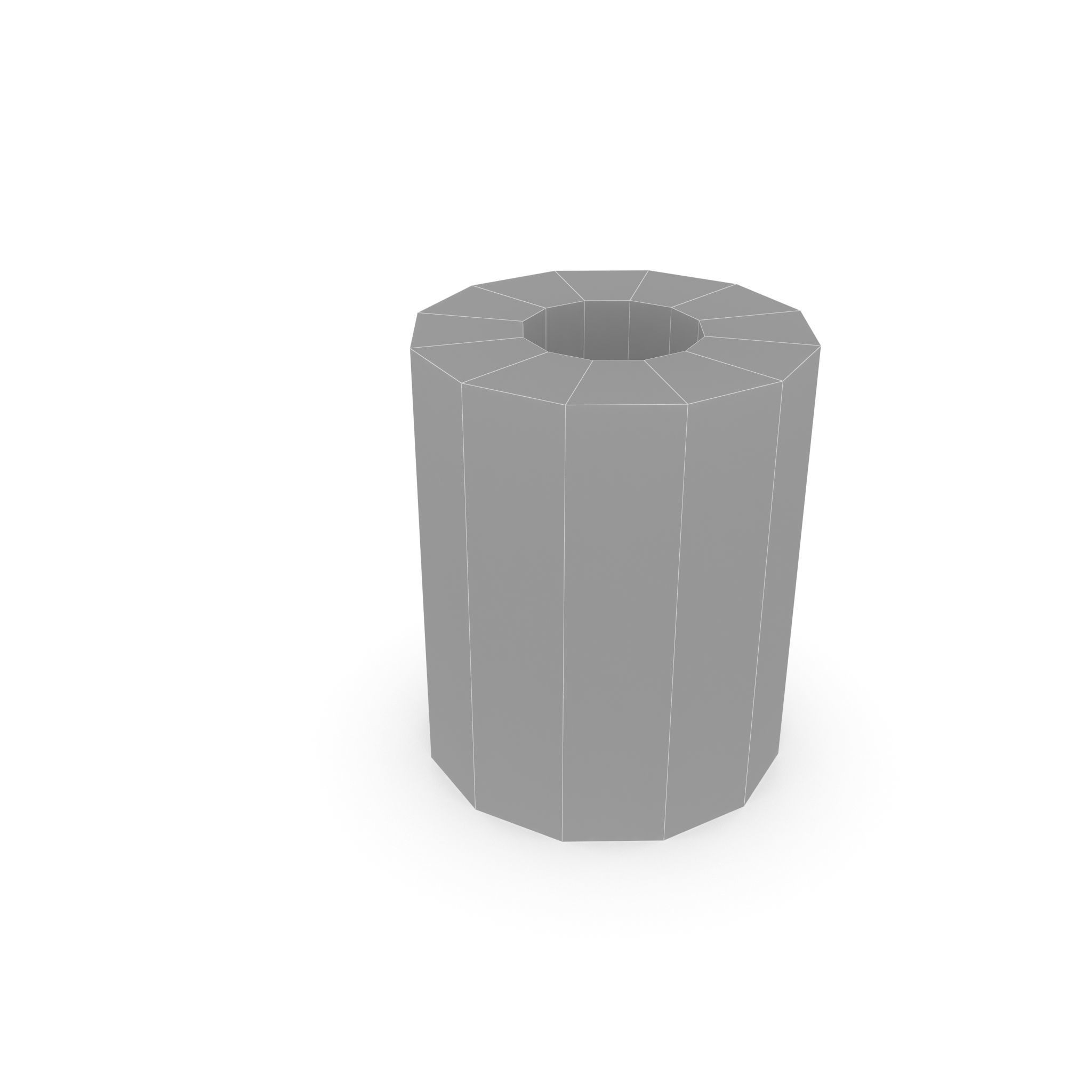 Biotube speckled candle holder 3D model_3
