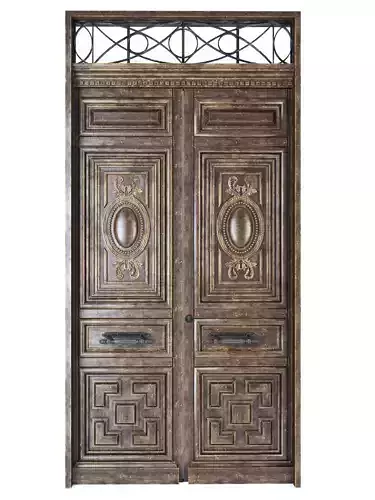 Classic Wooden Door 3D model
