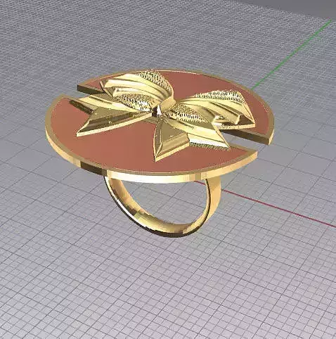 3d model bow ring design
