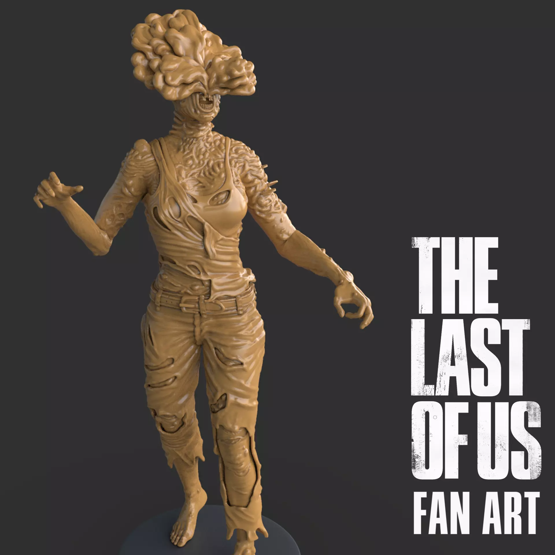 Female Clicker Sculpture 3D print model