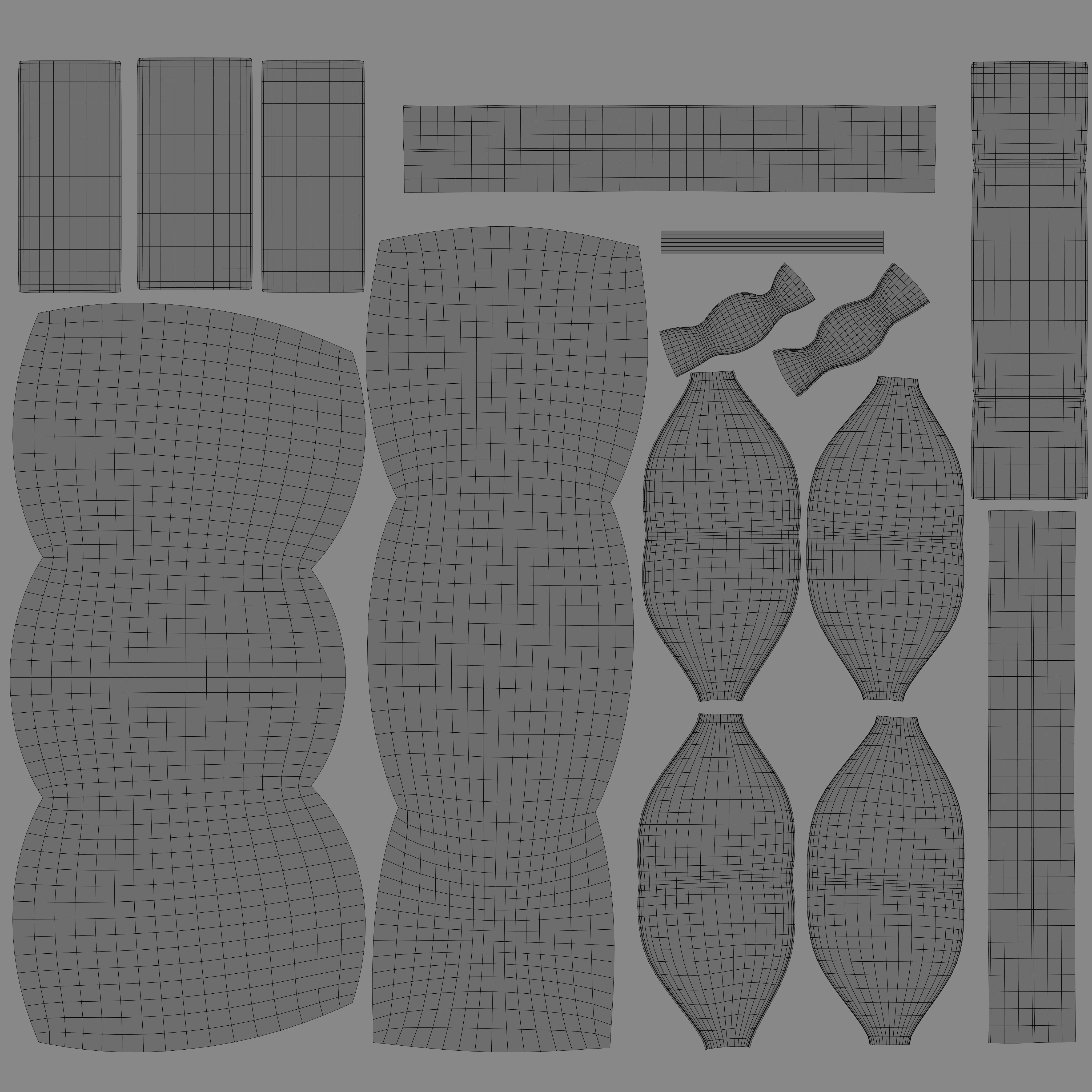 Easter Egg Balloon with Bunnies 3D model_13