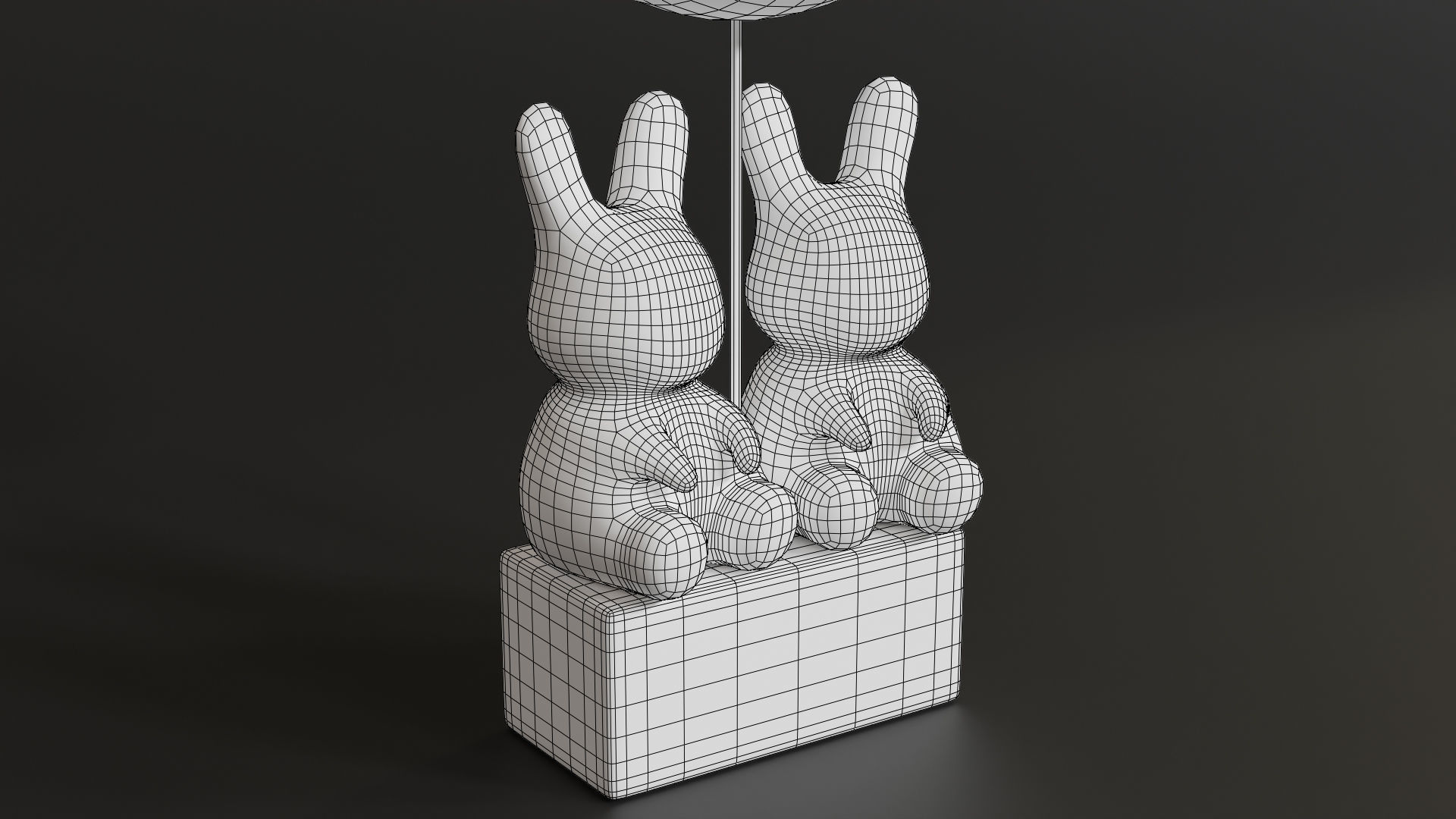 Easter Egg Balloon with Bunnies 3D model_11