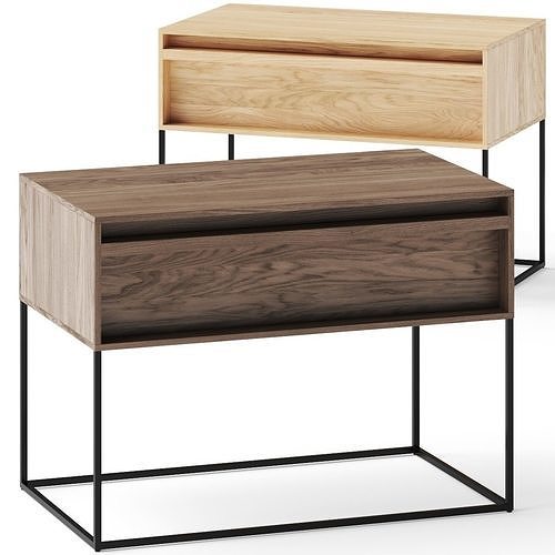 BLU DOT Rule Nightstand Bedside Table 3D model