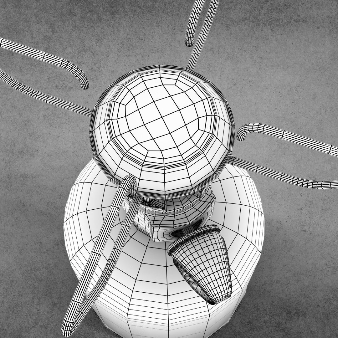 camping stove Low-poly 3D model_12